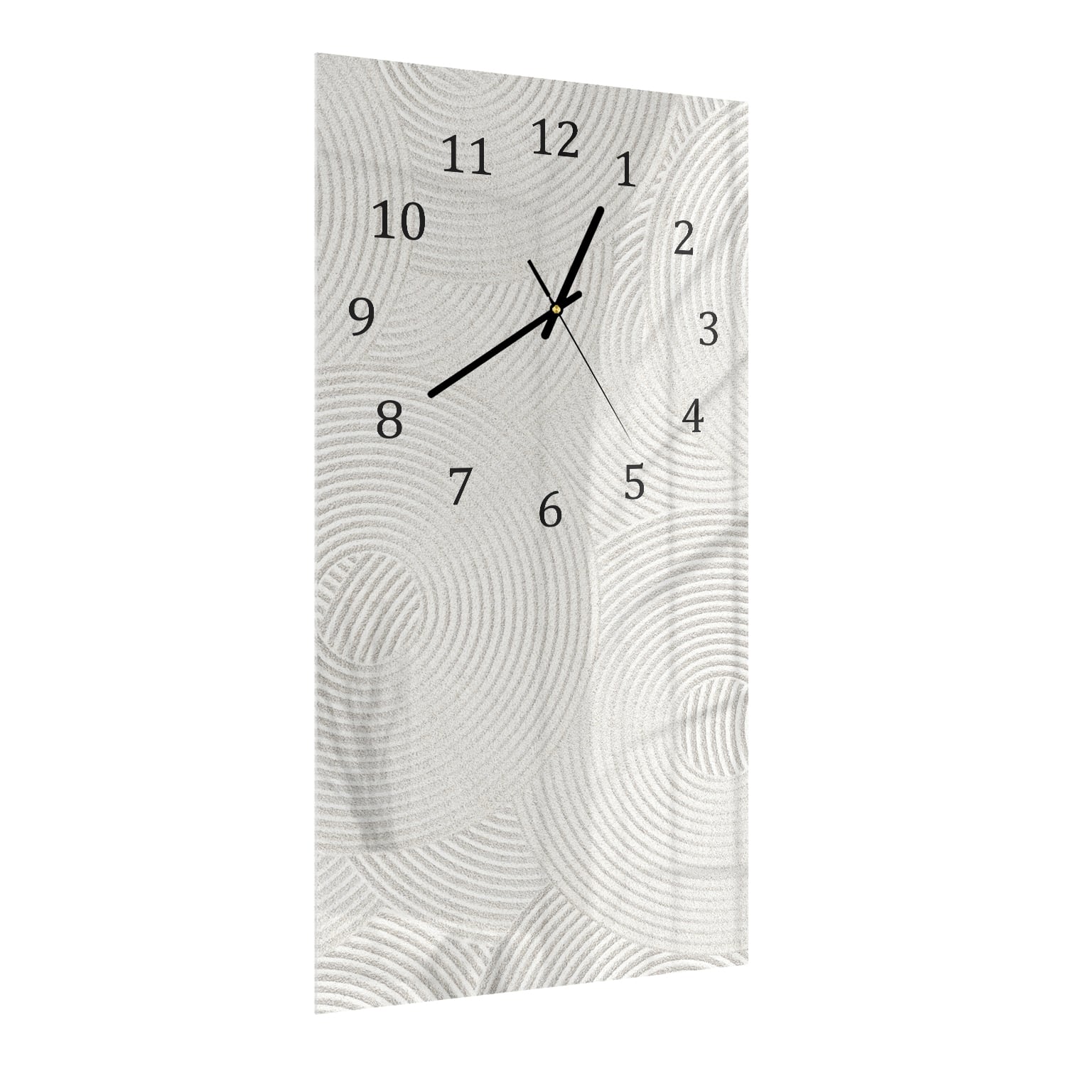 Wanduhr 30x60 - Zen-Muster