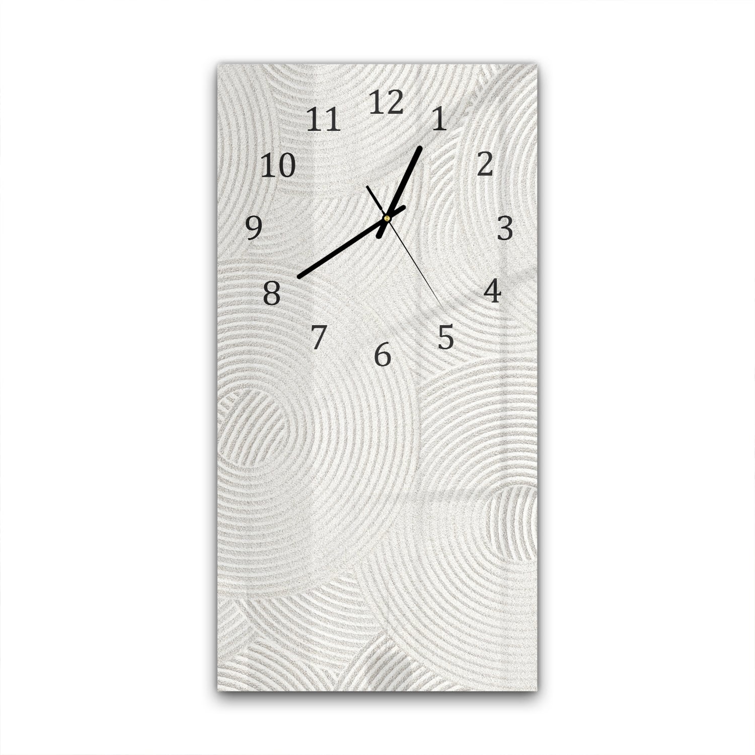 Wanduhr 30x60 - Zen-Muster