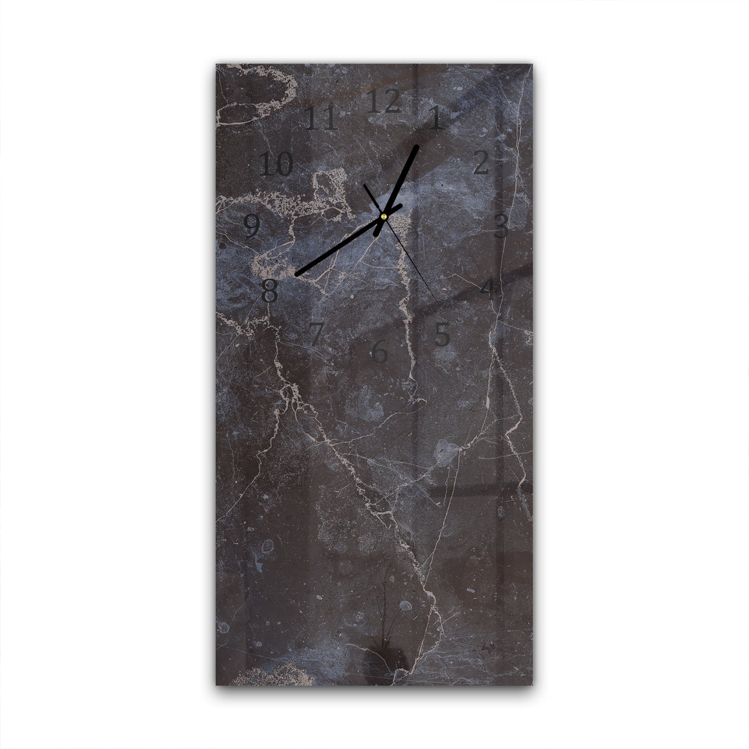 Wanduhr 30x60 - Mitternachtsblauer Marmor