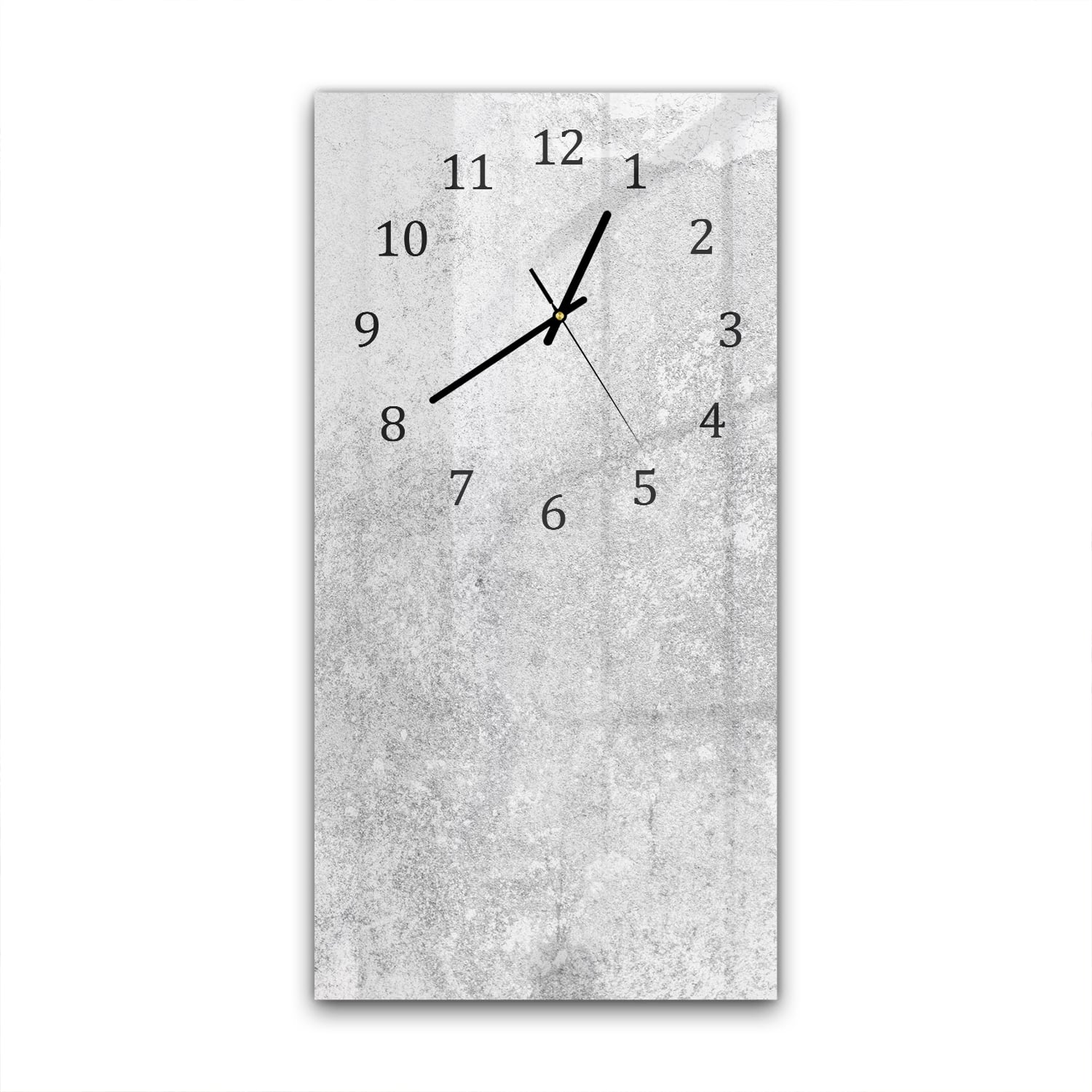 Wanduhr 30x60 - Grauer Kalkstein
