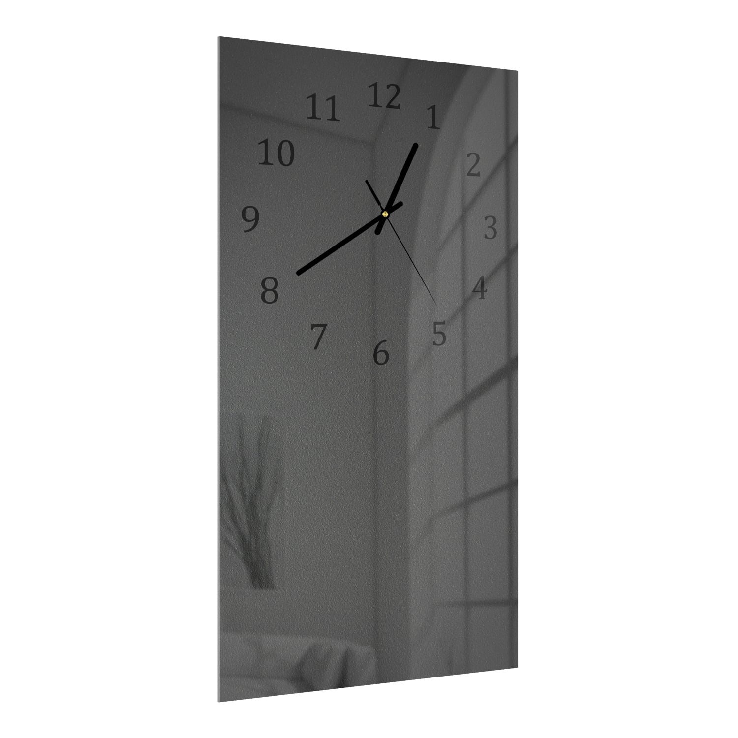 Wanduhr 30x60 - Matt dunkelgrau