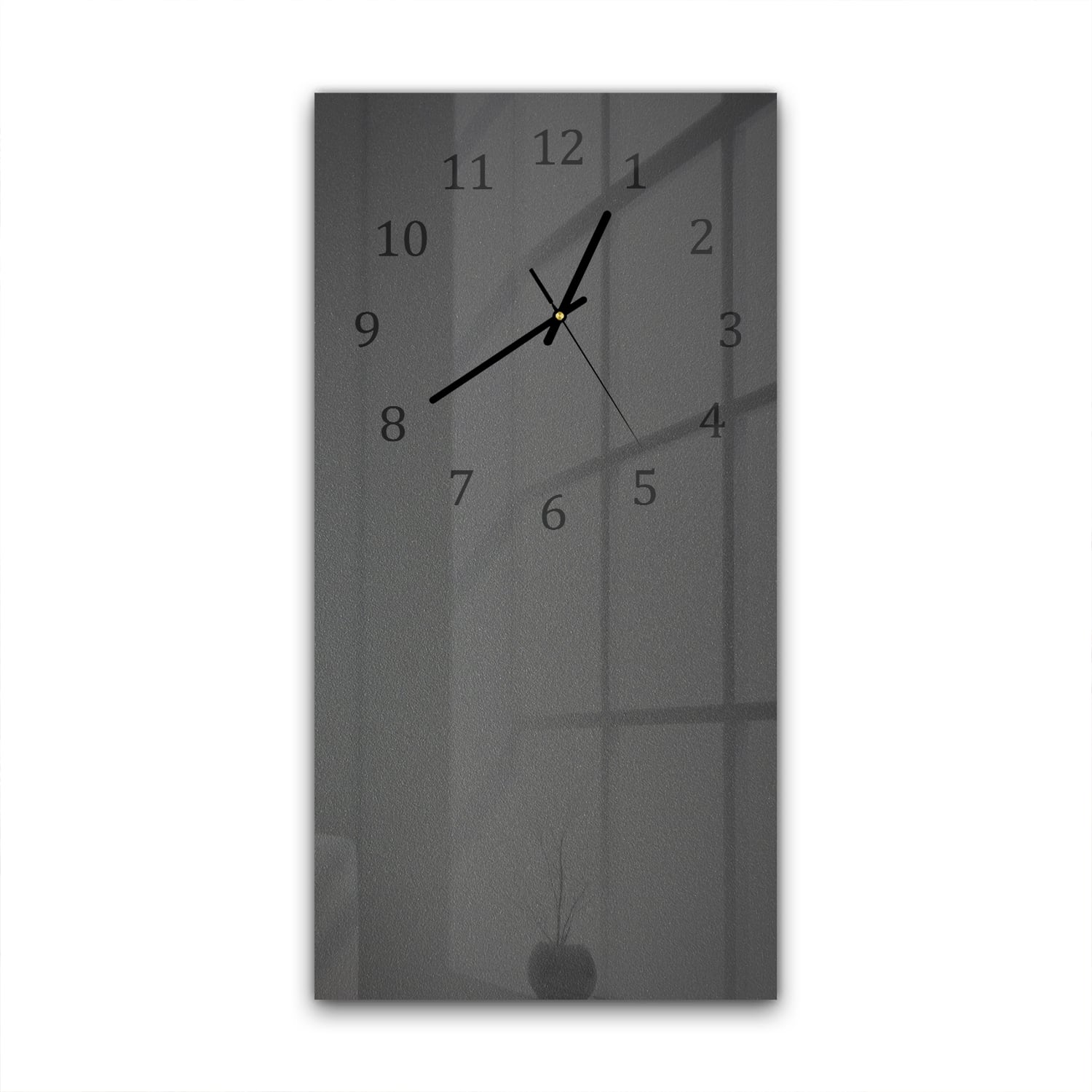 Wanduhr 30x60 - Matt dunkelgrau