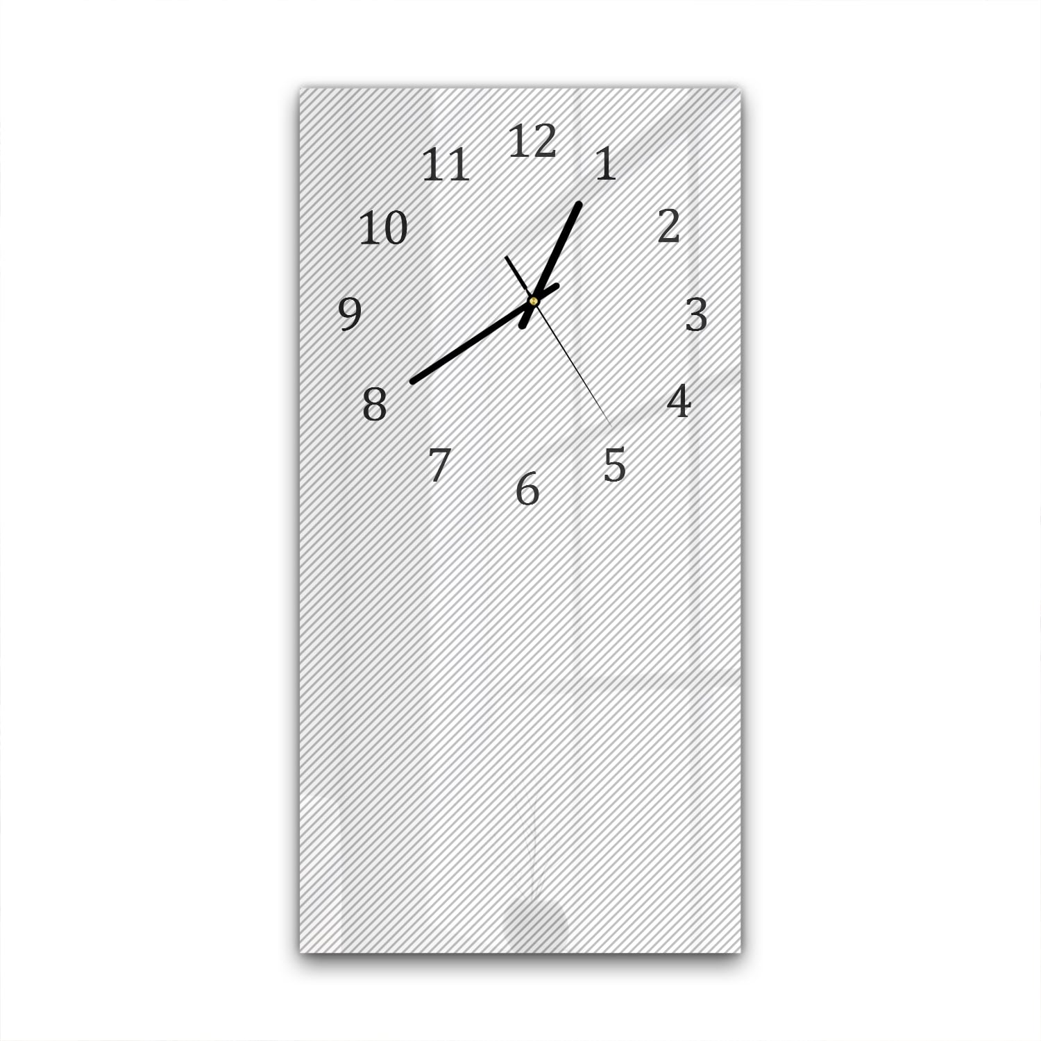 Wanduhr 30x60 - Abstrakte Linien-Textur