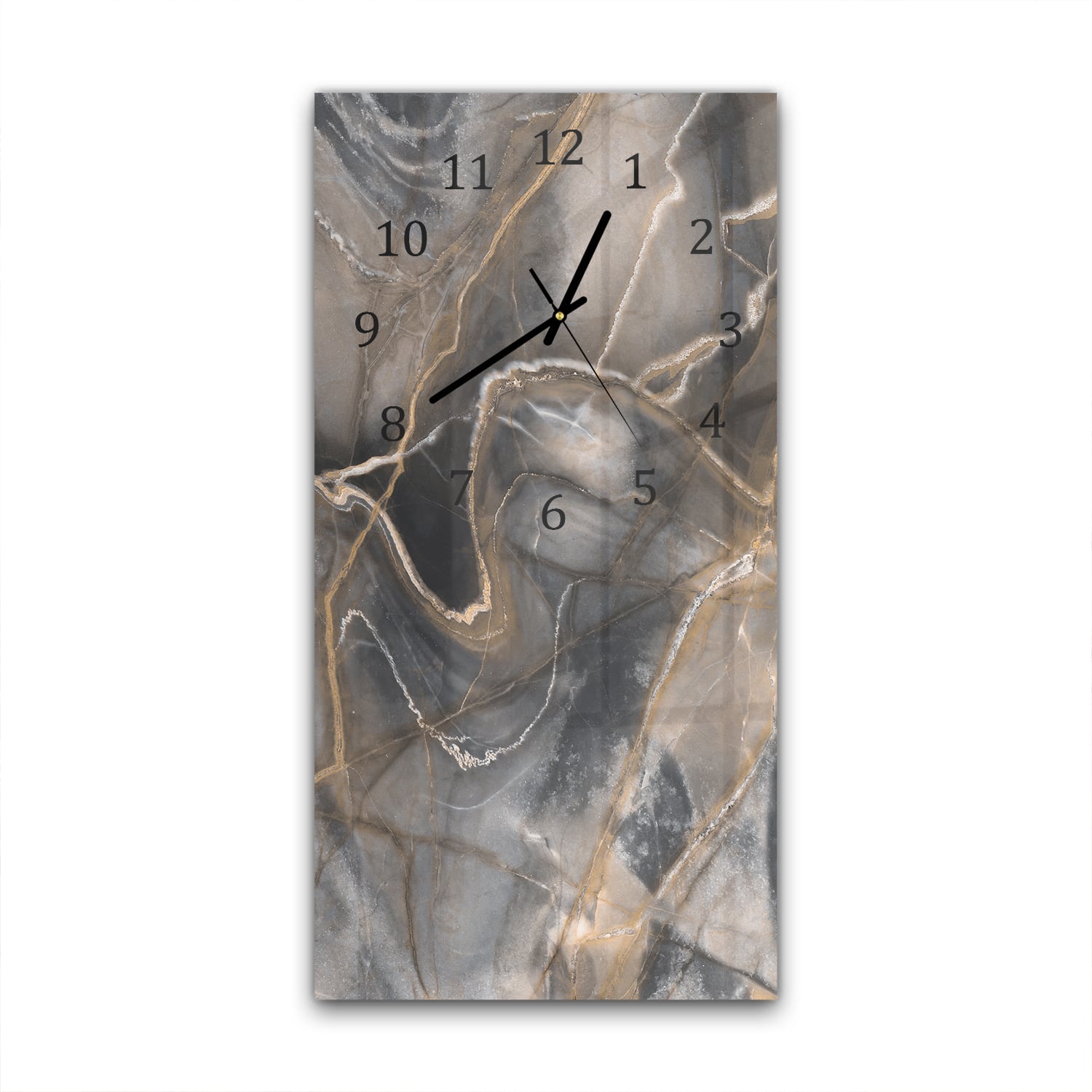 Wanduhr 30x60 - Antiker Marmor