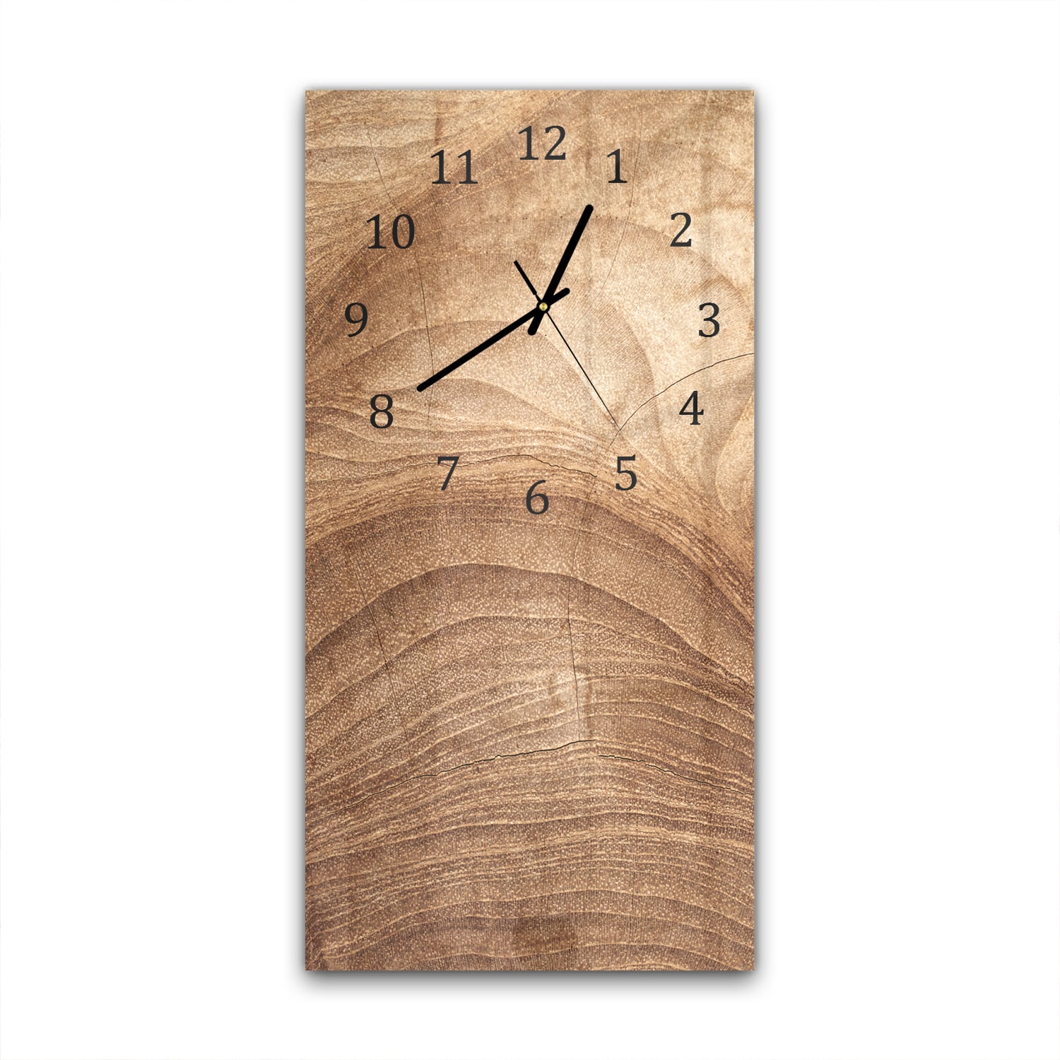 Wanduhr 30x60 - Holztextur