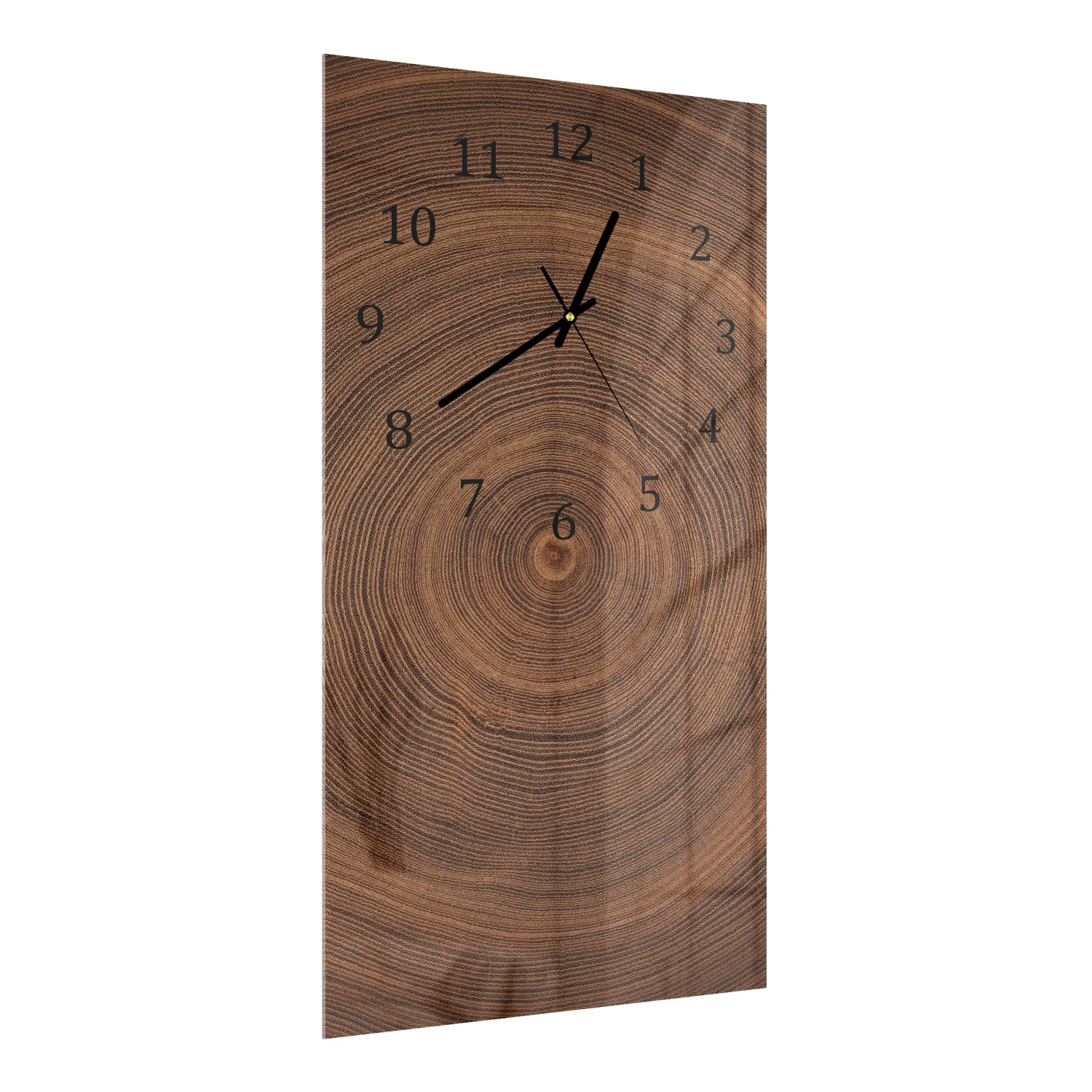 Wanduhr 30x60 - Baumringe