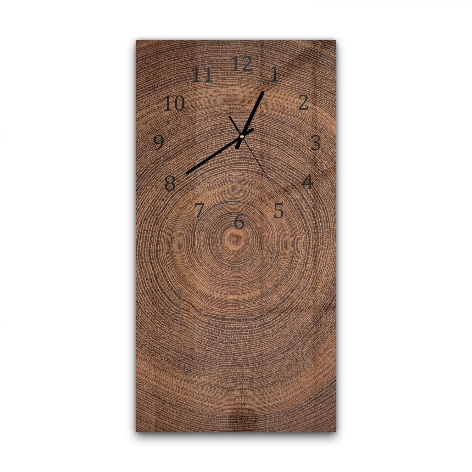 Wanduhr 30x60 - Baumringe