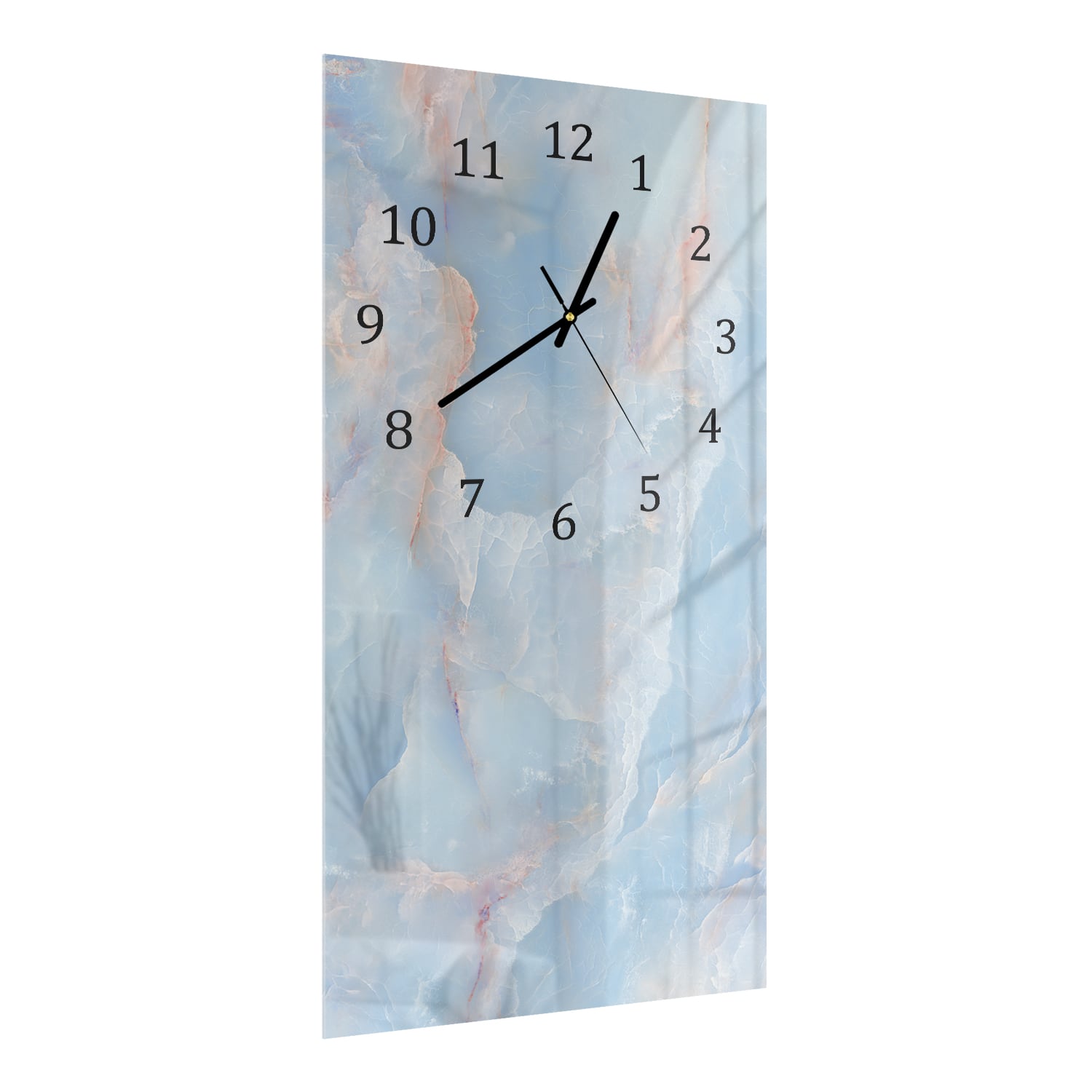 Wanduhr 30x60 - Himmlischer Marmor