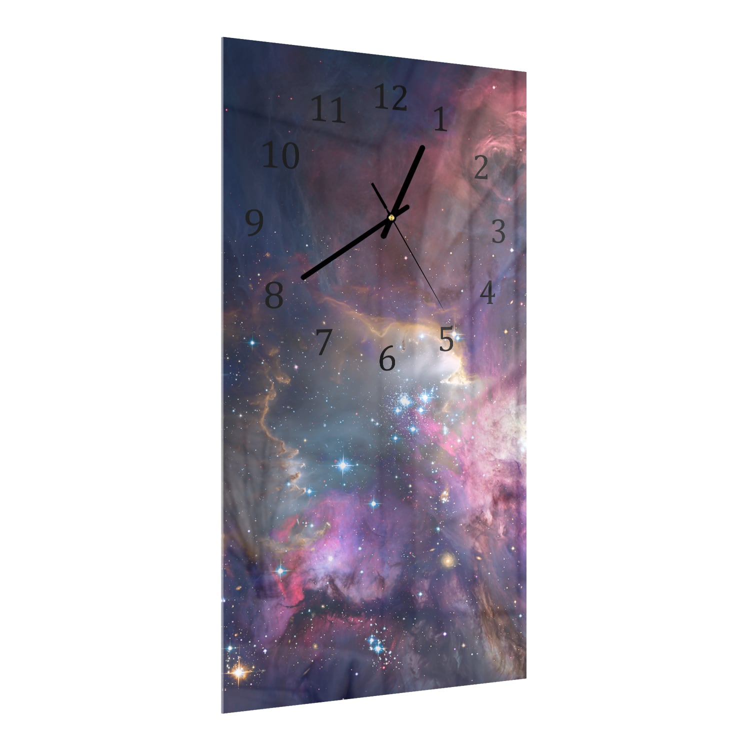 Wanduhr 30x60 - Farben der Milchstraße