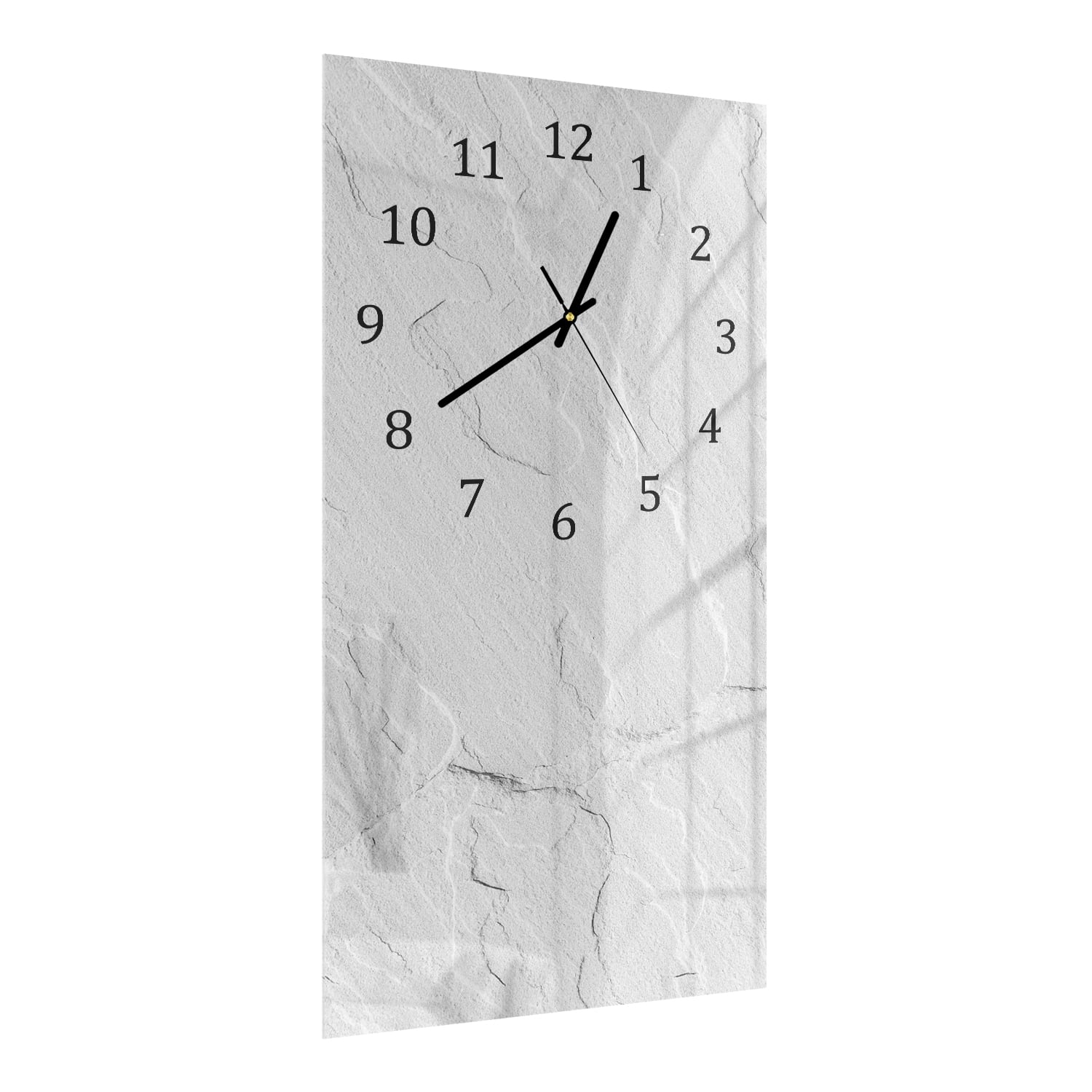 Wanduhr 30x60 - Weißer Schiefer
