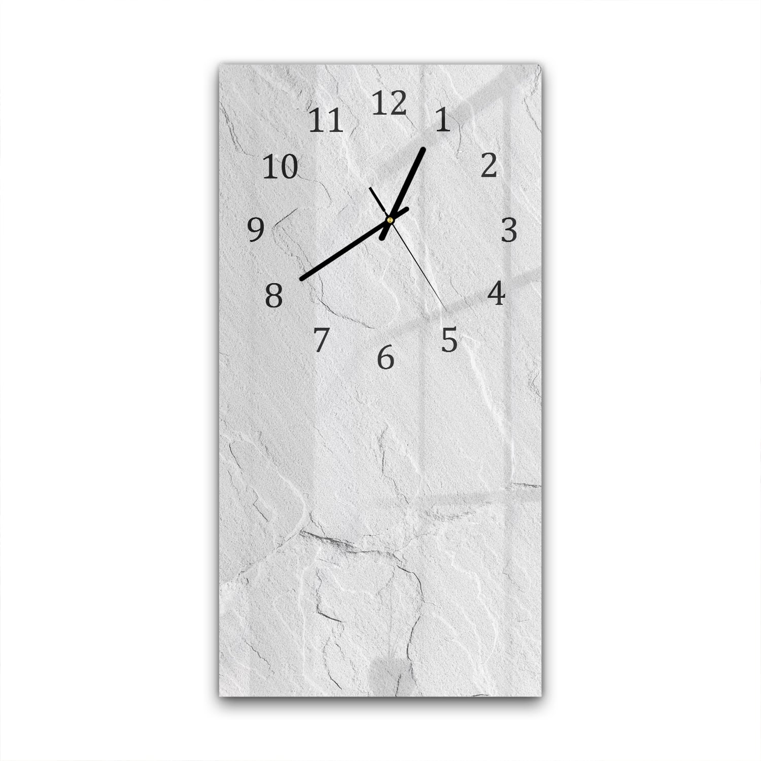 Wanduhr 30x60 - Weißer Schiefer