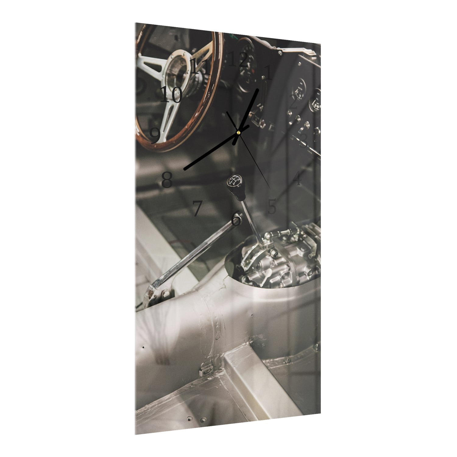 Wanduhr 30x60 - Auto-Innenraum kahl