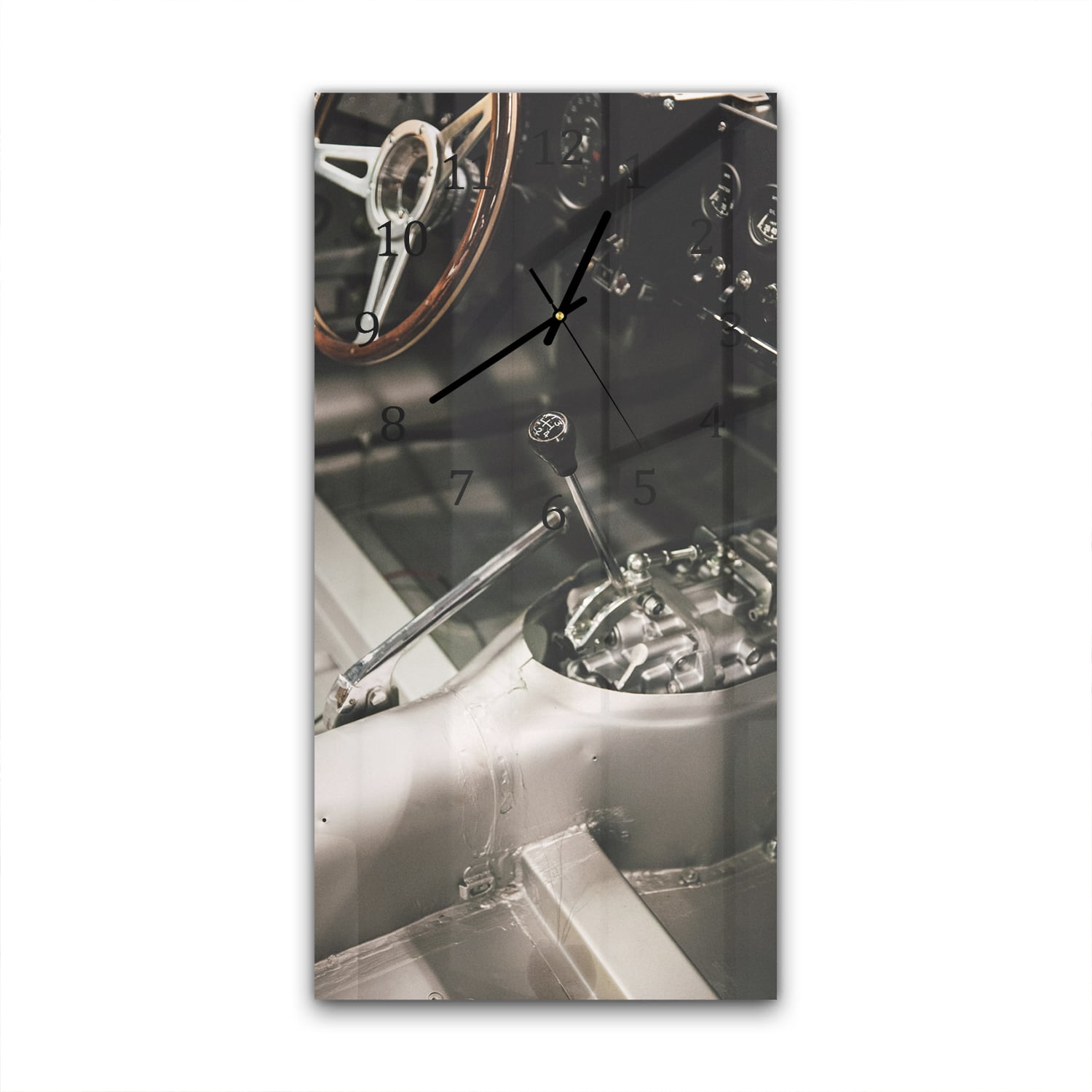 Wanduhr 30x60 - Auto-Innenraum kahl