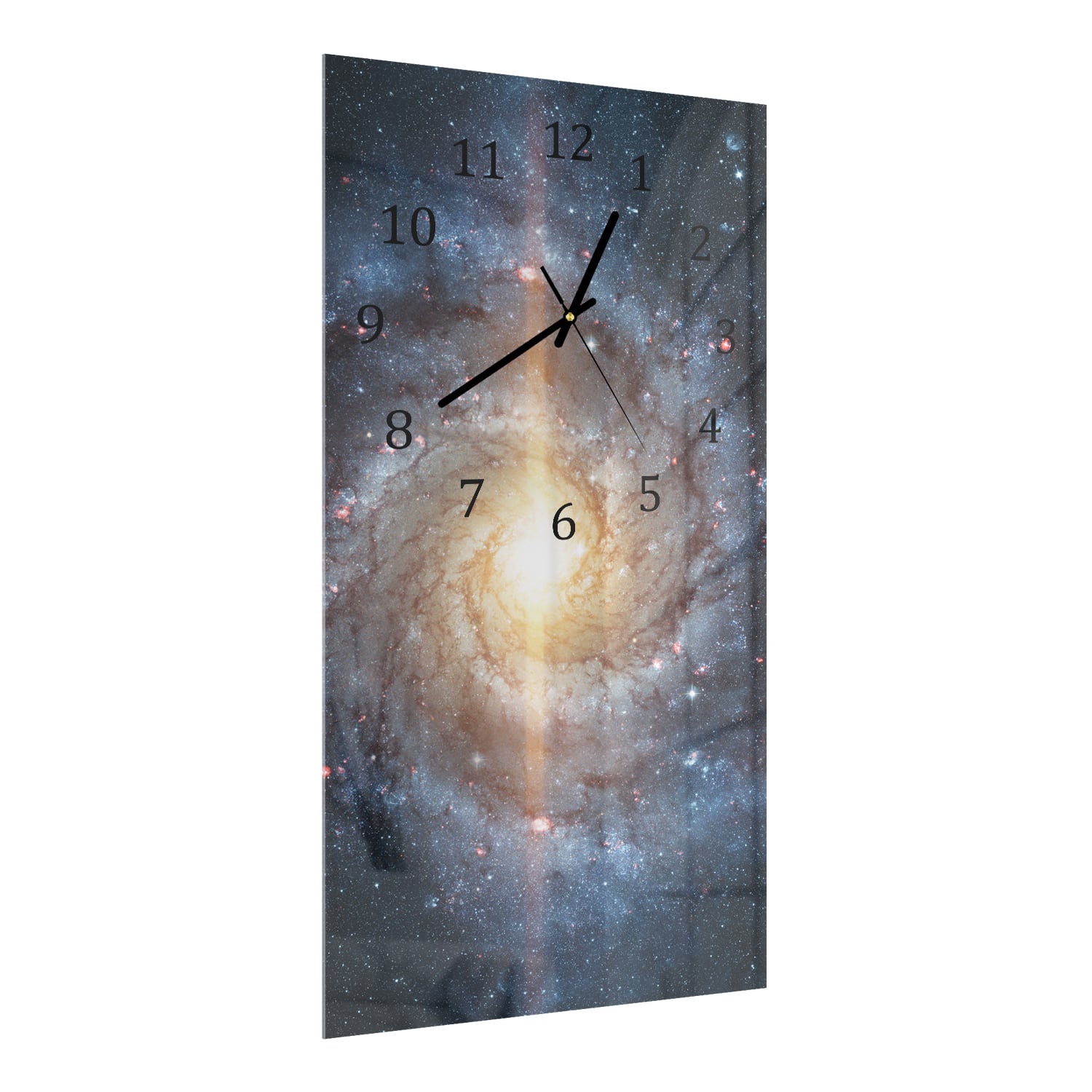 Wanduhr 30x60 - Nebel zwischen den Sternen