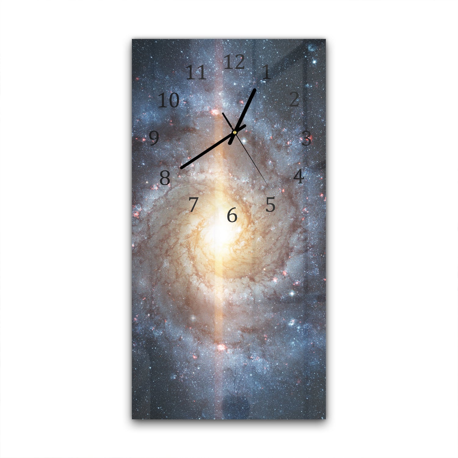 Wanduhr 30x60 - Nebel zwischen den Sternen