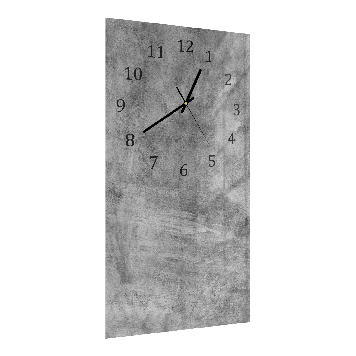 Wanduhr 30x60 - Graue Wand