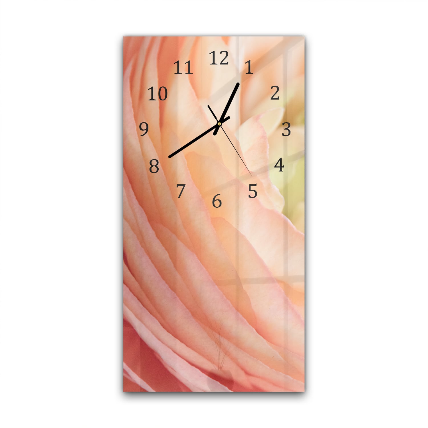 Wanduhr 30x60 - Butterblume Nahaufnahme