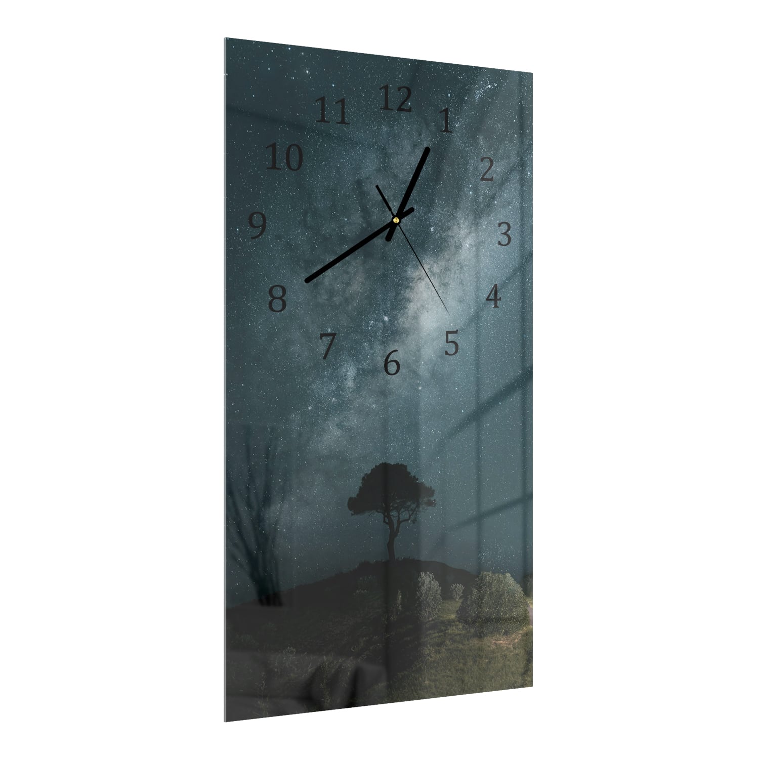 Wanduhr 30x60 - Blick auf die Milchstraße
