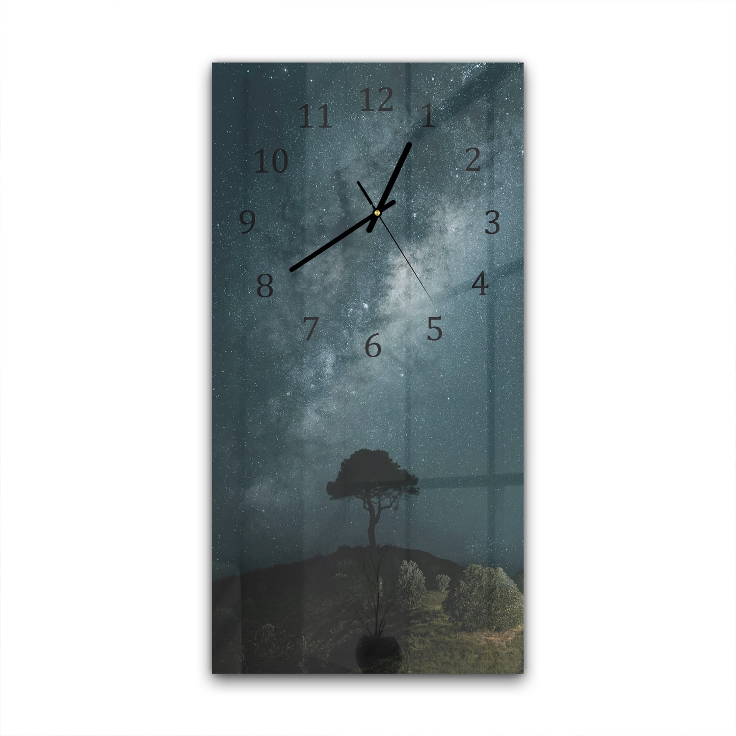 Wanduhr 30x60 - Blick auf die Milchstraße