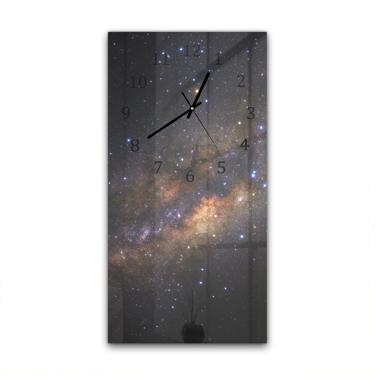 Wanduhr 30x60 - Milchstraße zwischen den Sternen