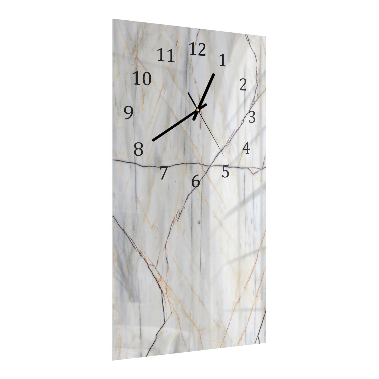Wanduhr 30x60 - Naturmarmor