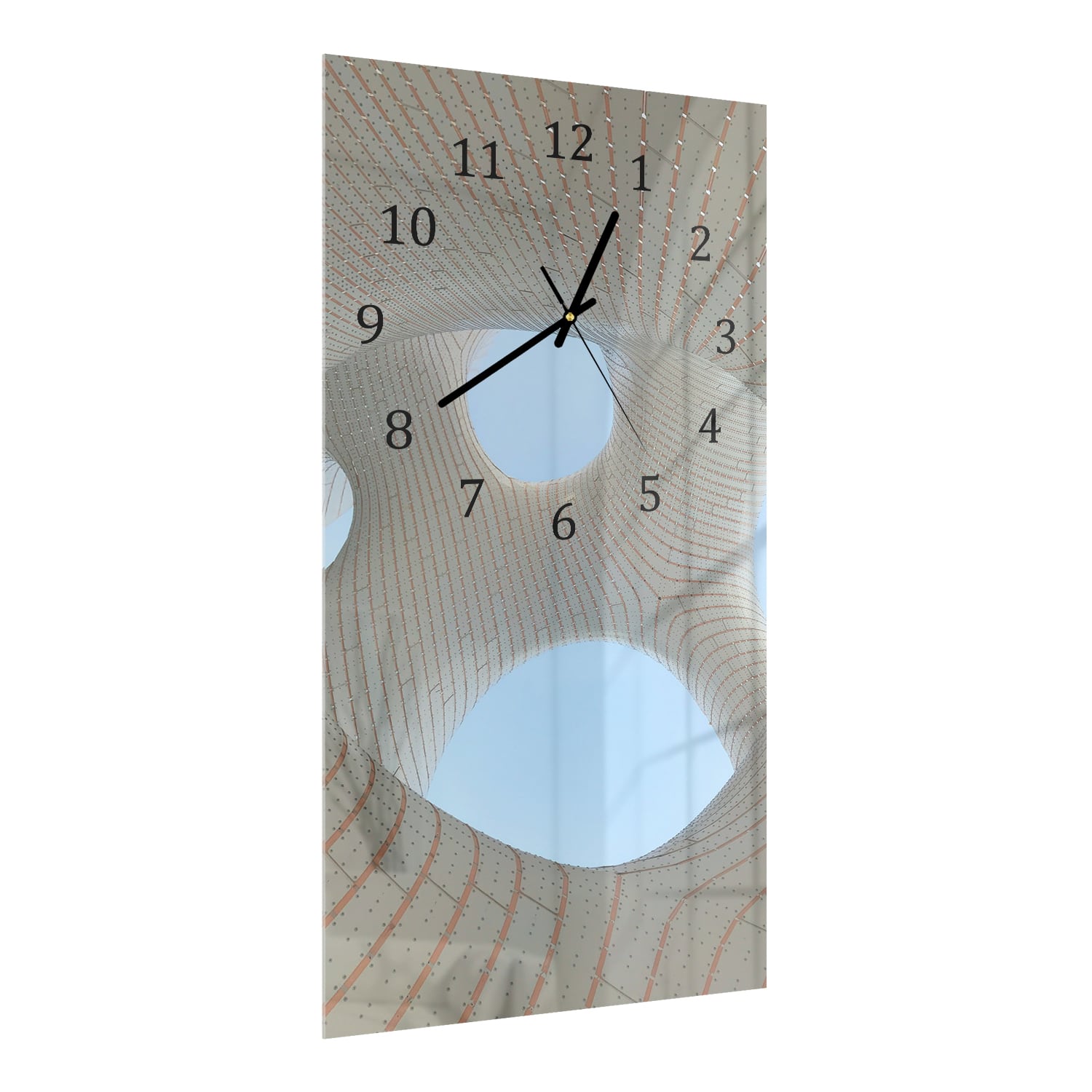 Wanduhr 30x60 - Räumliche Abstraktion