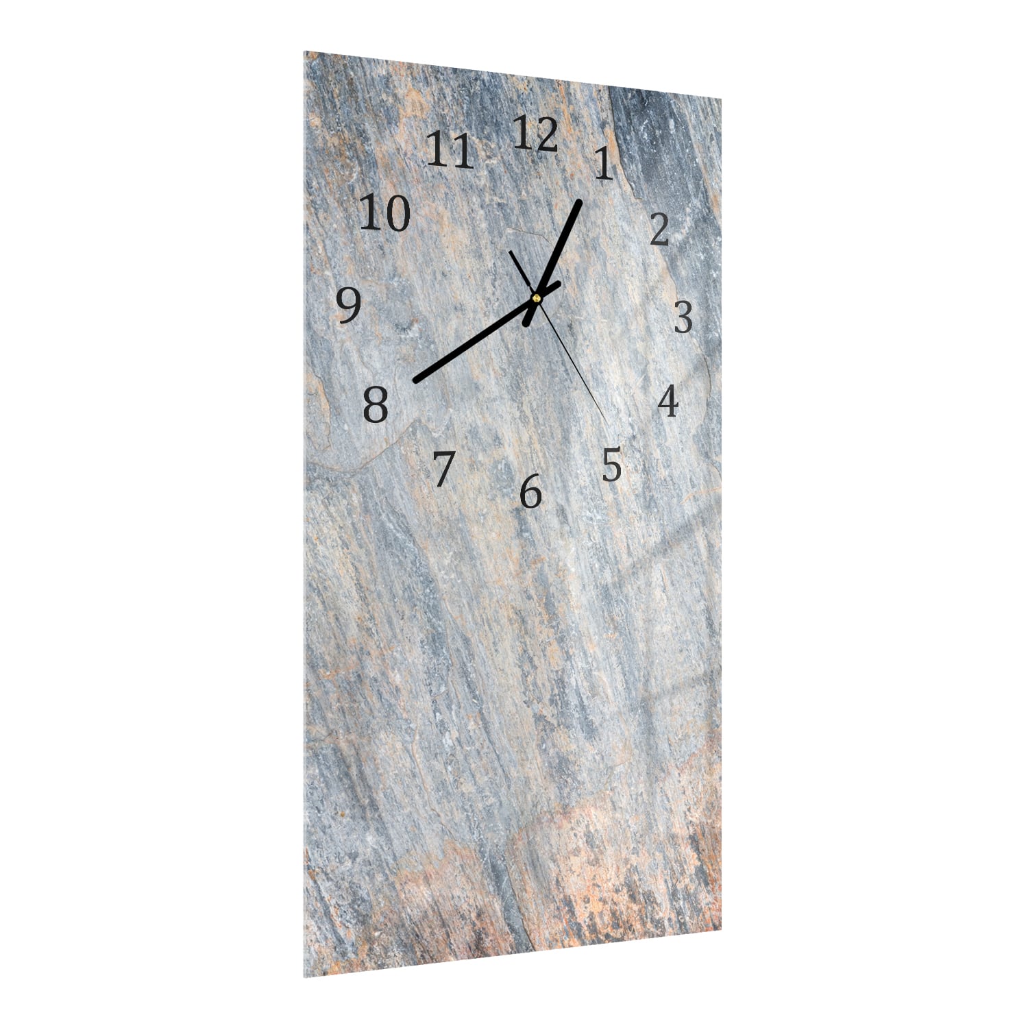 Wanduhr 30x60 - Bunter Schiefer