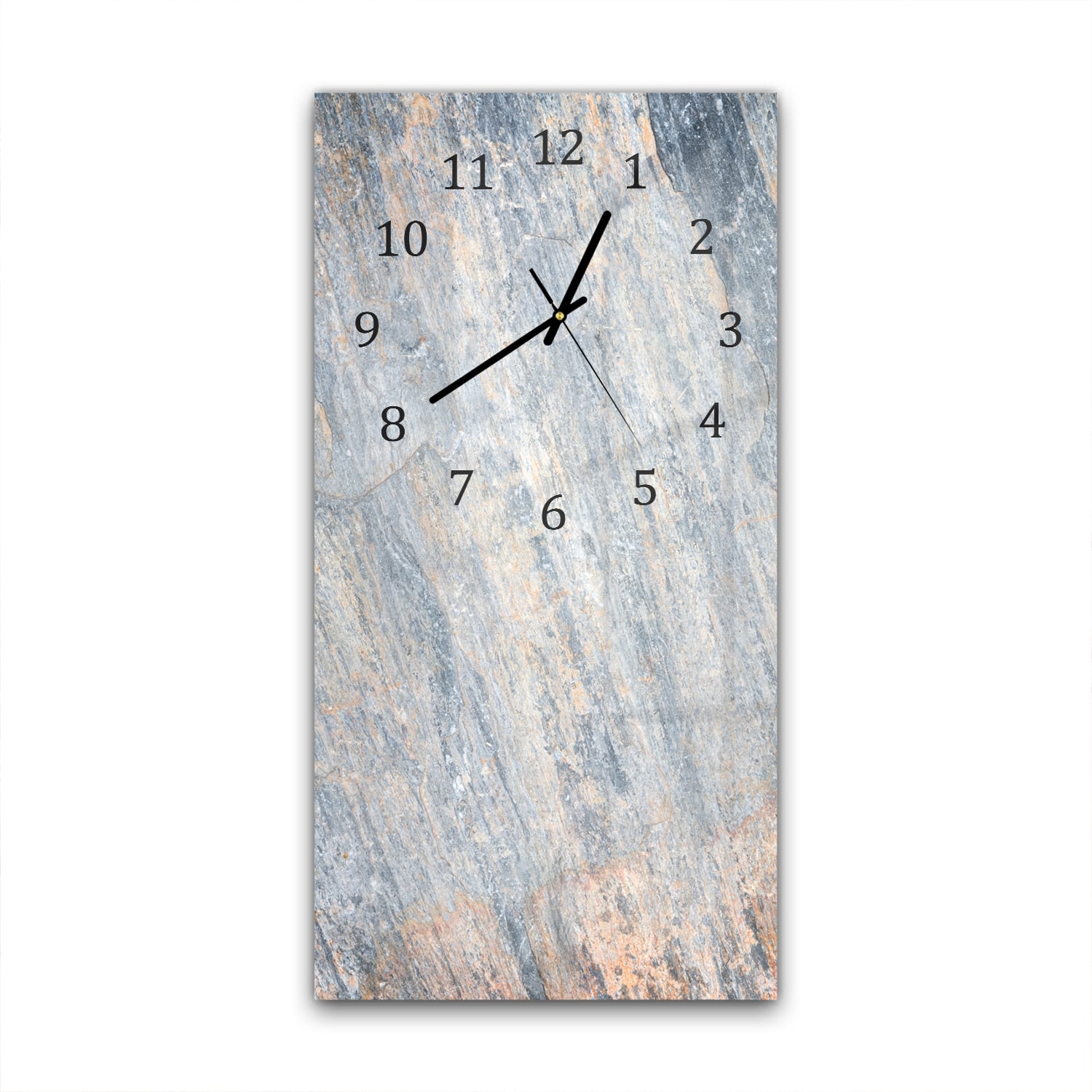 Wanduhr 30x60 - Bunter Schiefer