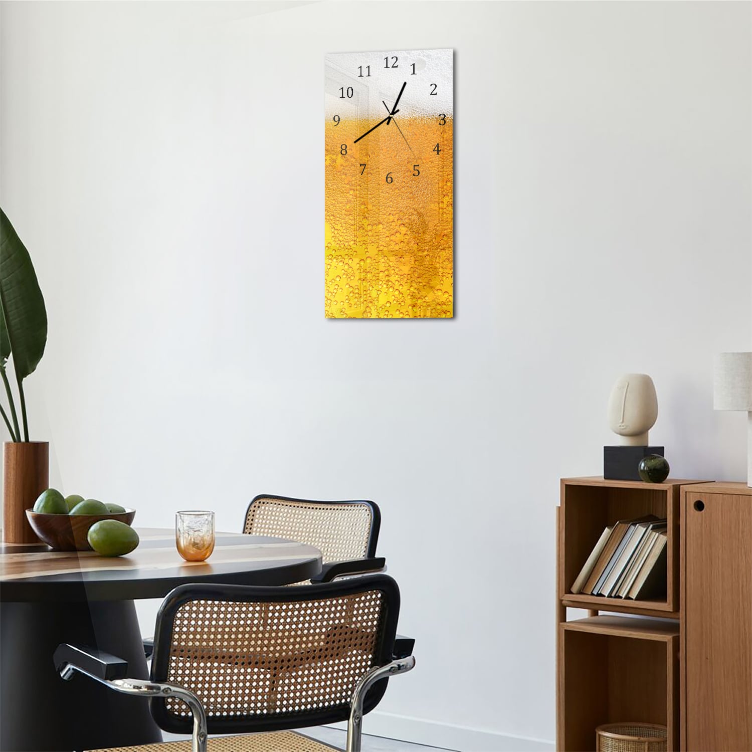 Wanduhr 30x60 - Bier