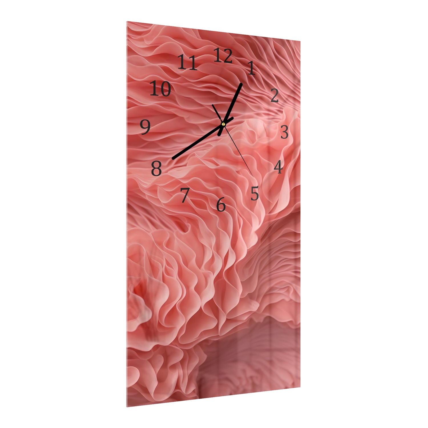 Wanduhr 30x60 - Organische Textur von Korallen