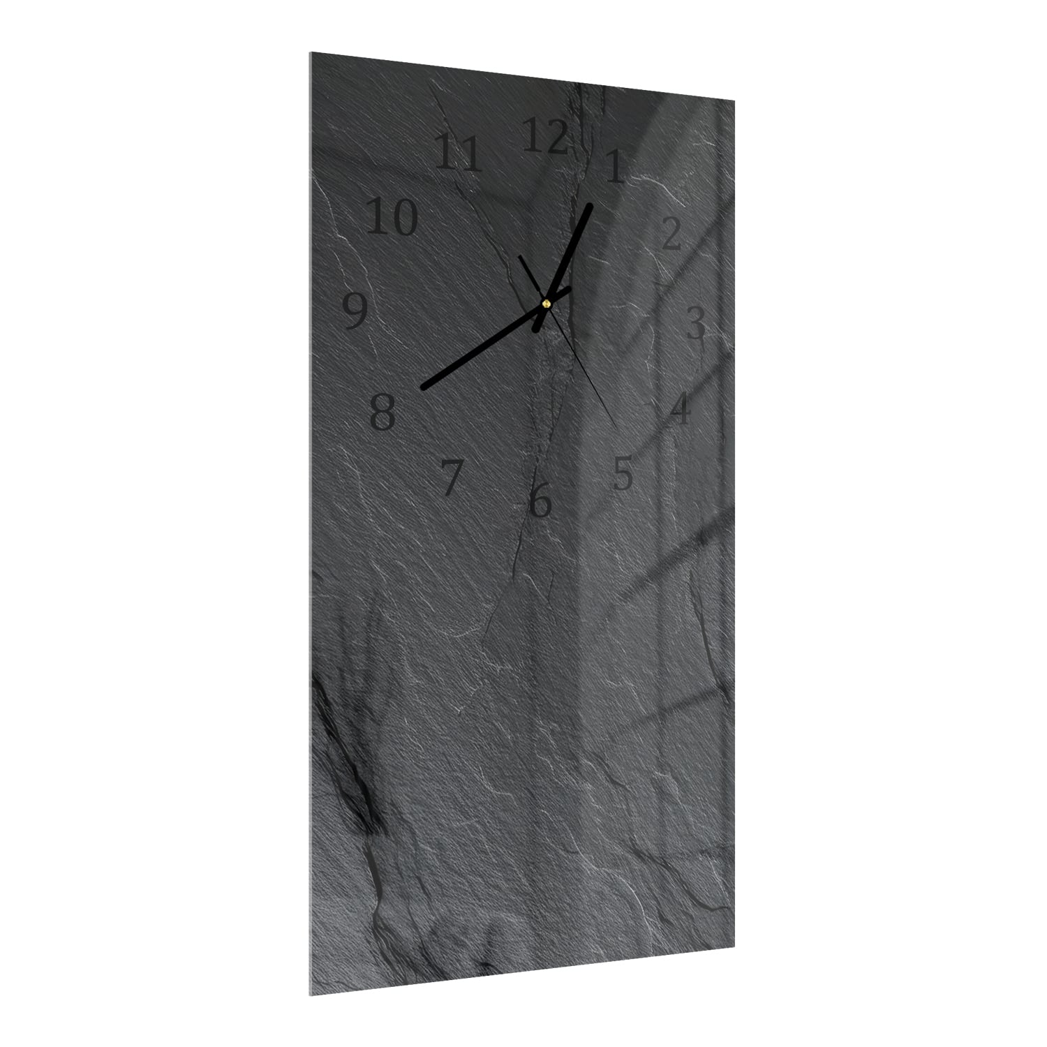 Wanduhr 30x60 - Schiefer-Textur