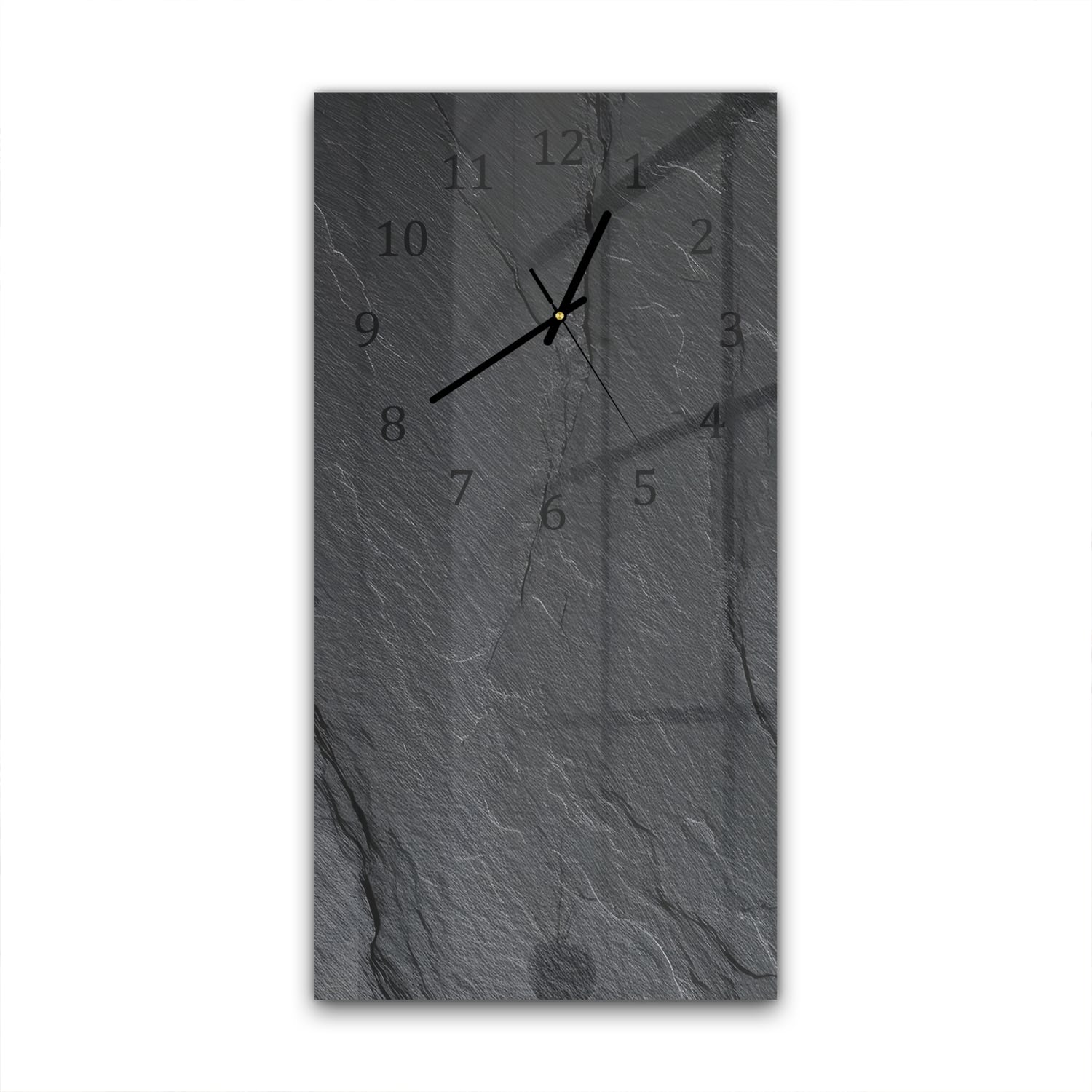 Wanduhr 30x60 - Schiefer-Textur