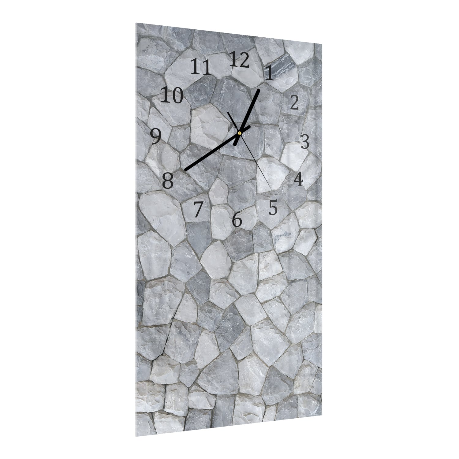 Wanduhr 30x60 - Dekorative Schieferwand