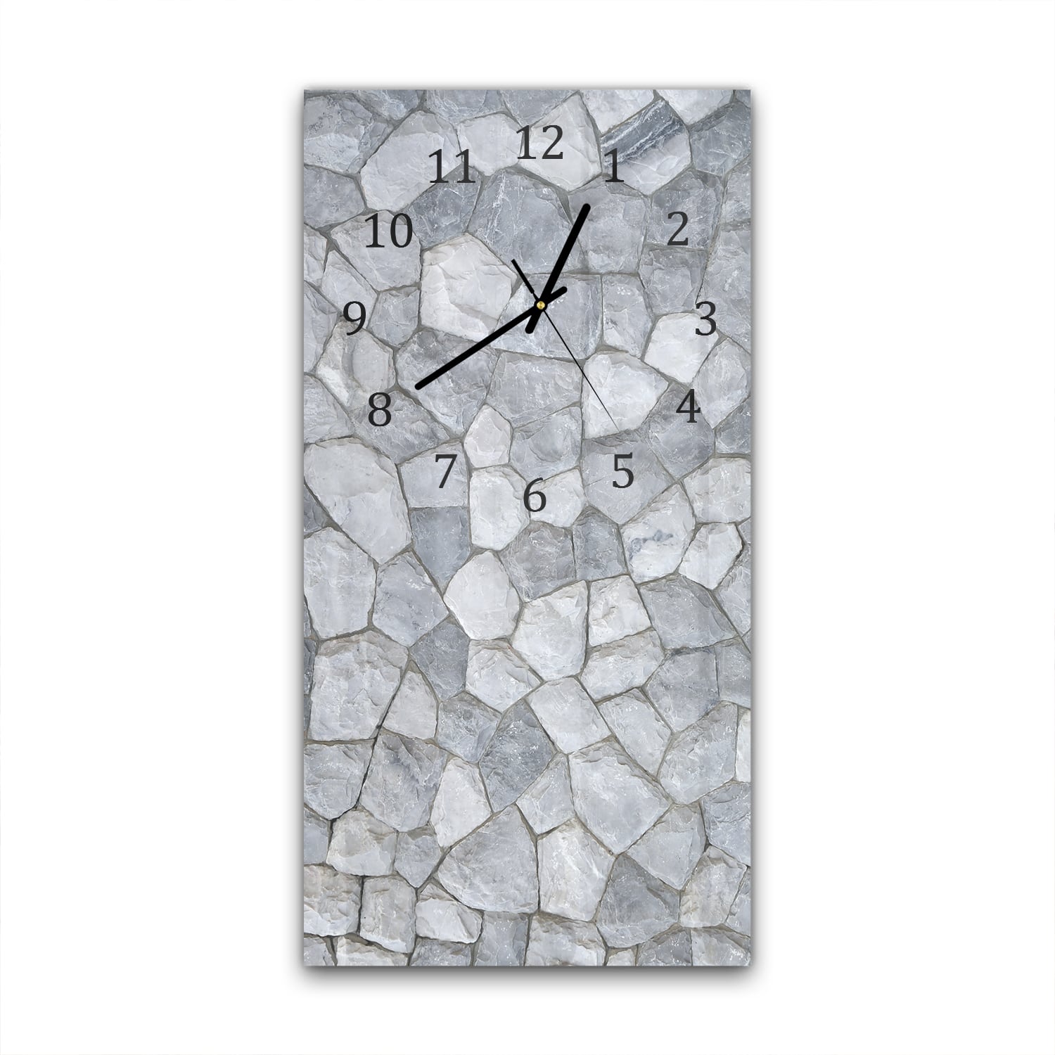 Wanduhr 30x60 - Dekorative Schieferwand
