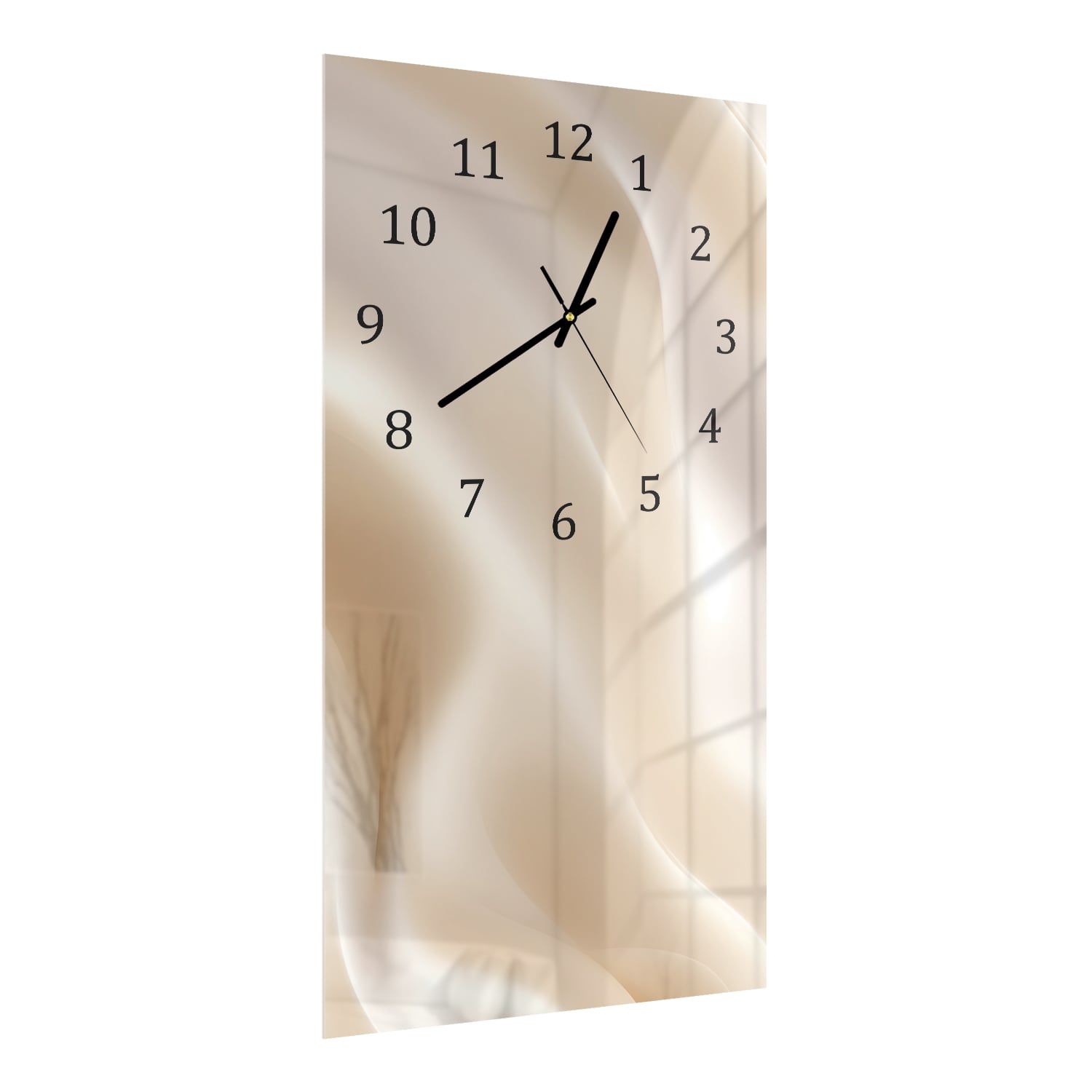 Wanduhr 30x60 - Pastell-Textur