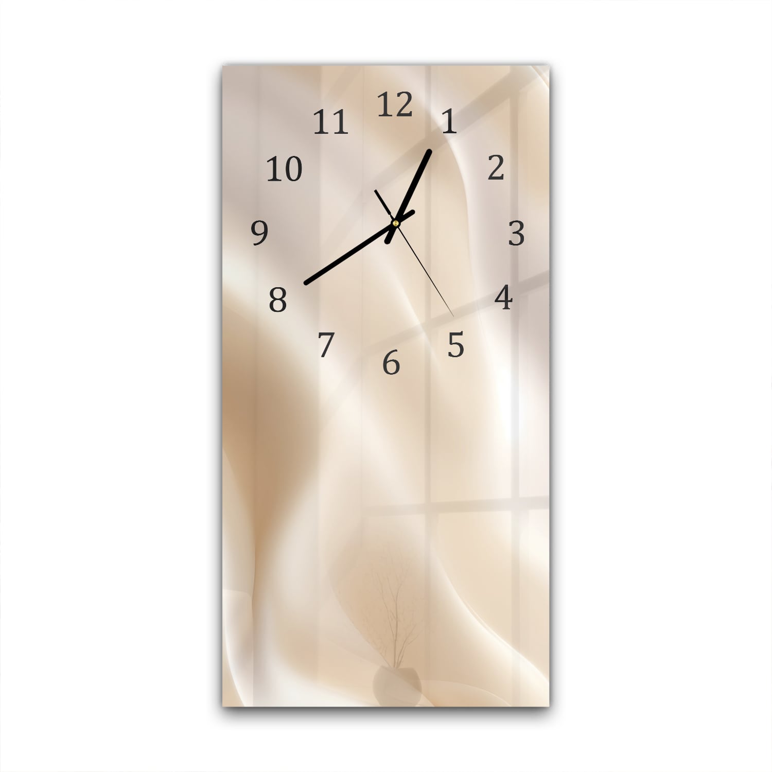 Wanduhr 30x60 - Pastell-Textur