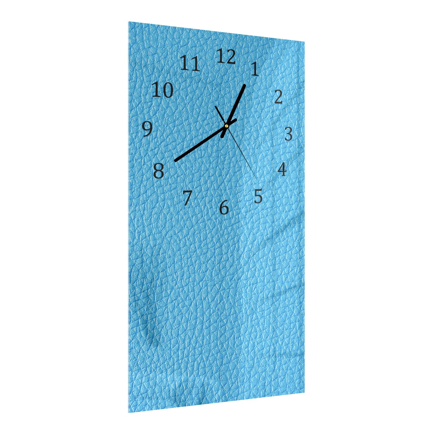 Wanduhr 30x60 - Hellblauer See