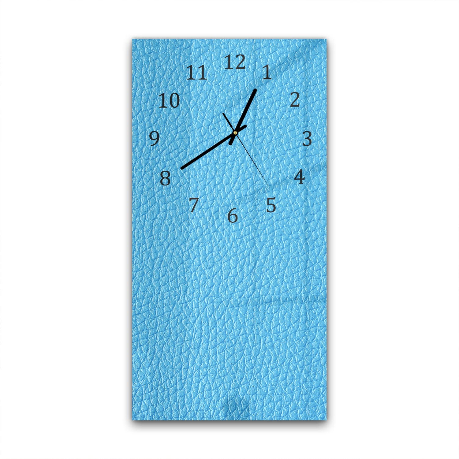 Wanduhr 30x60 - Hellblauer See