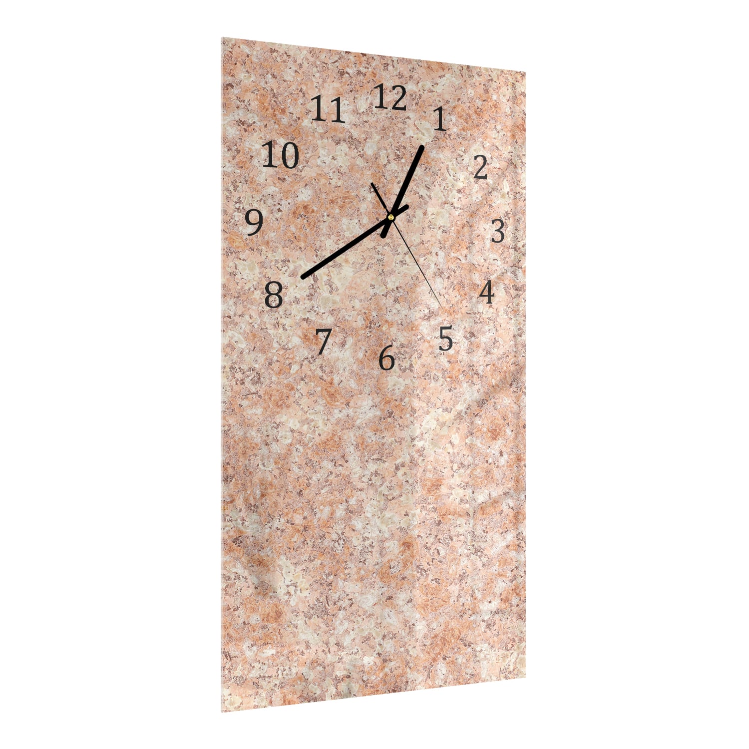 Wanduhr 30x60 - Gelber Granit