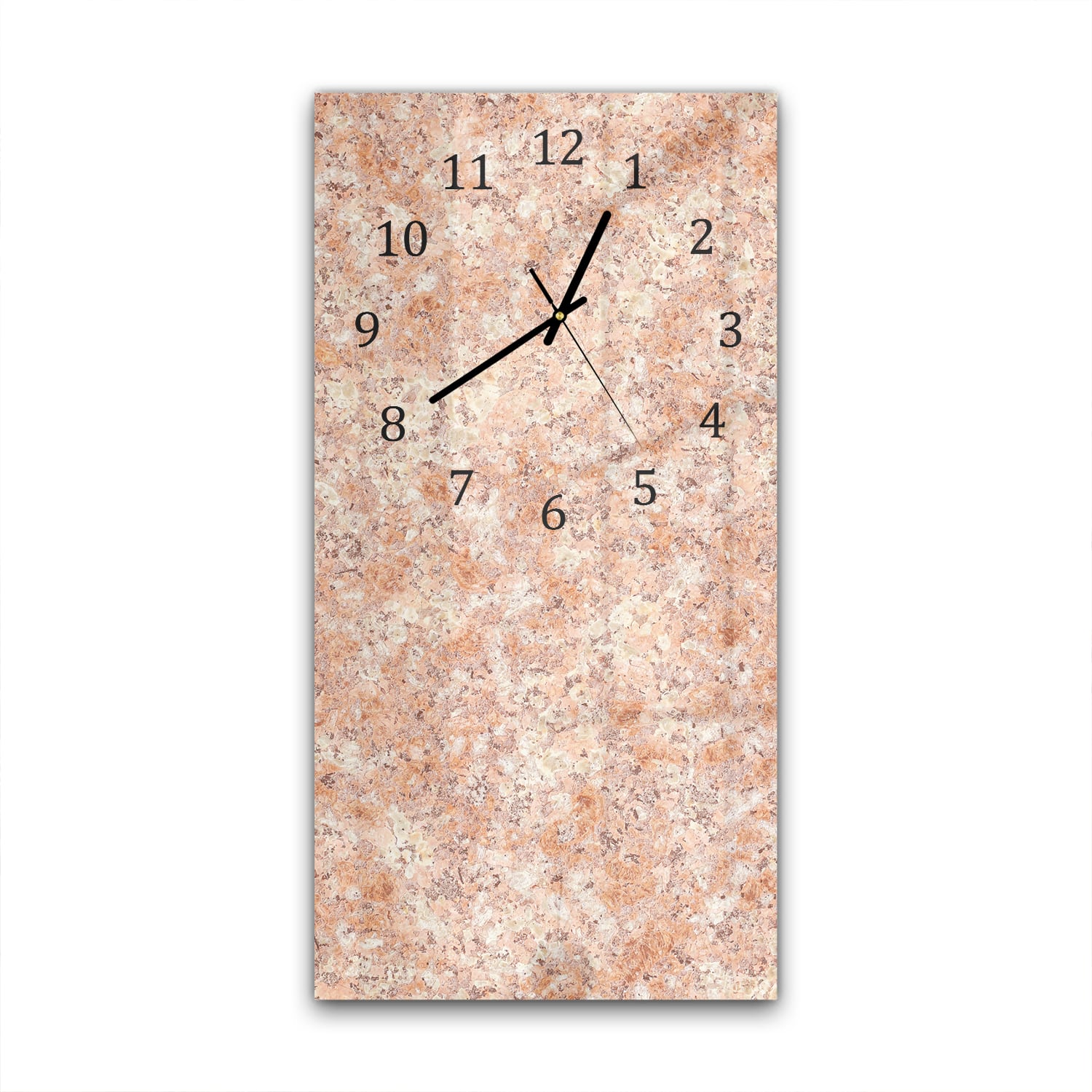 Wanduhr 30x60 - Gelber Granit