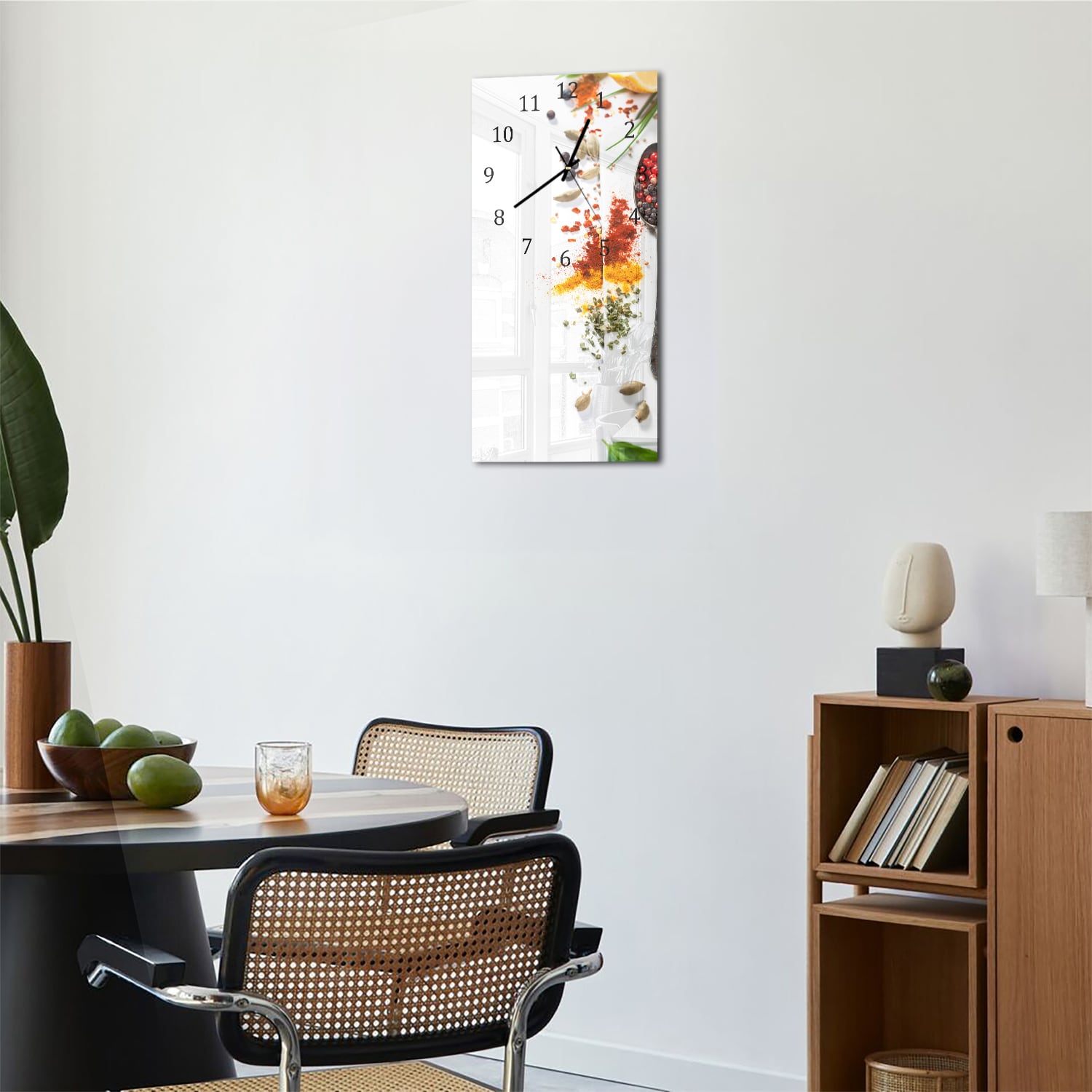 Wanduhr 30x60 - Palette der Gewürze