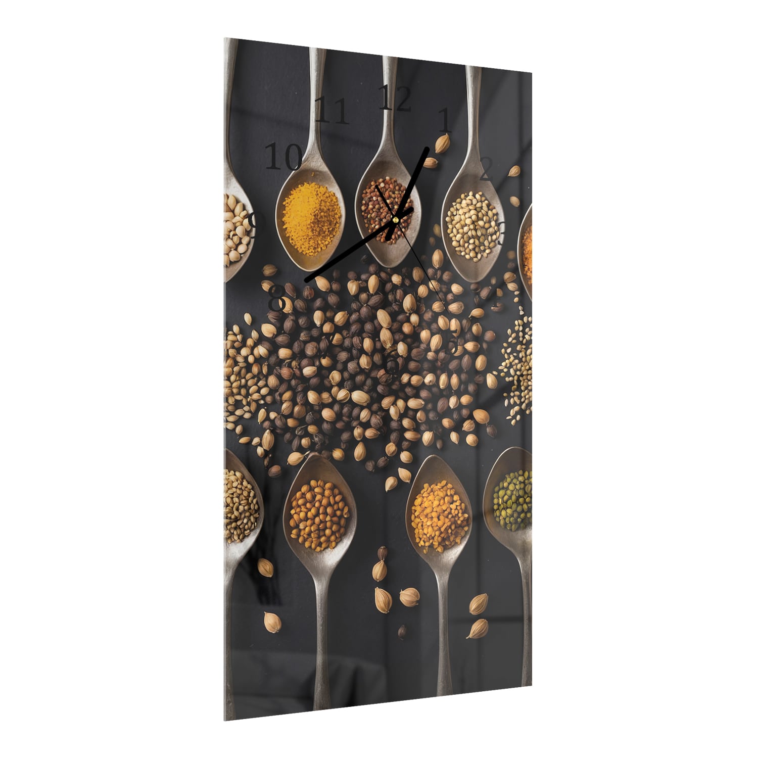 Wanduhr 30x60 - Samen und Kräuter