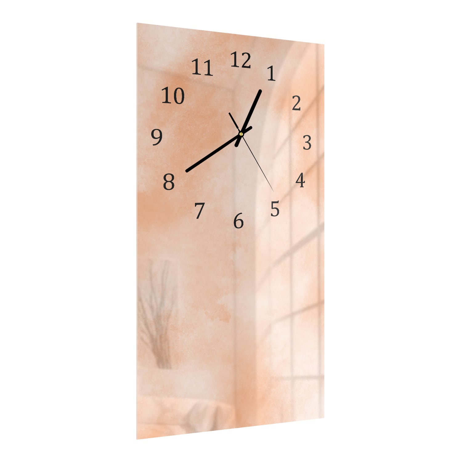 Wanduhr 30x60 - Abstrakte Aquarell-Textur