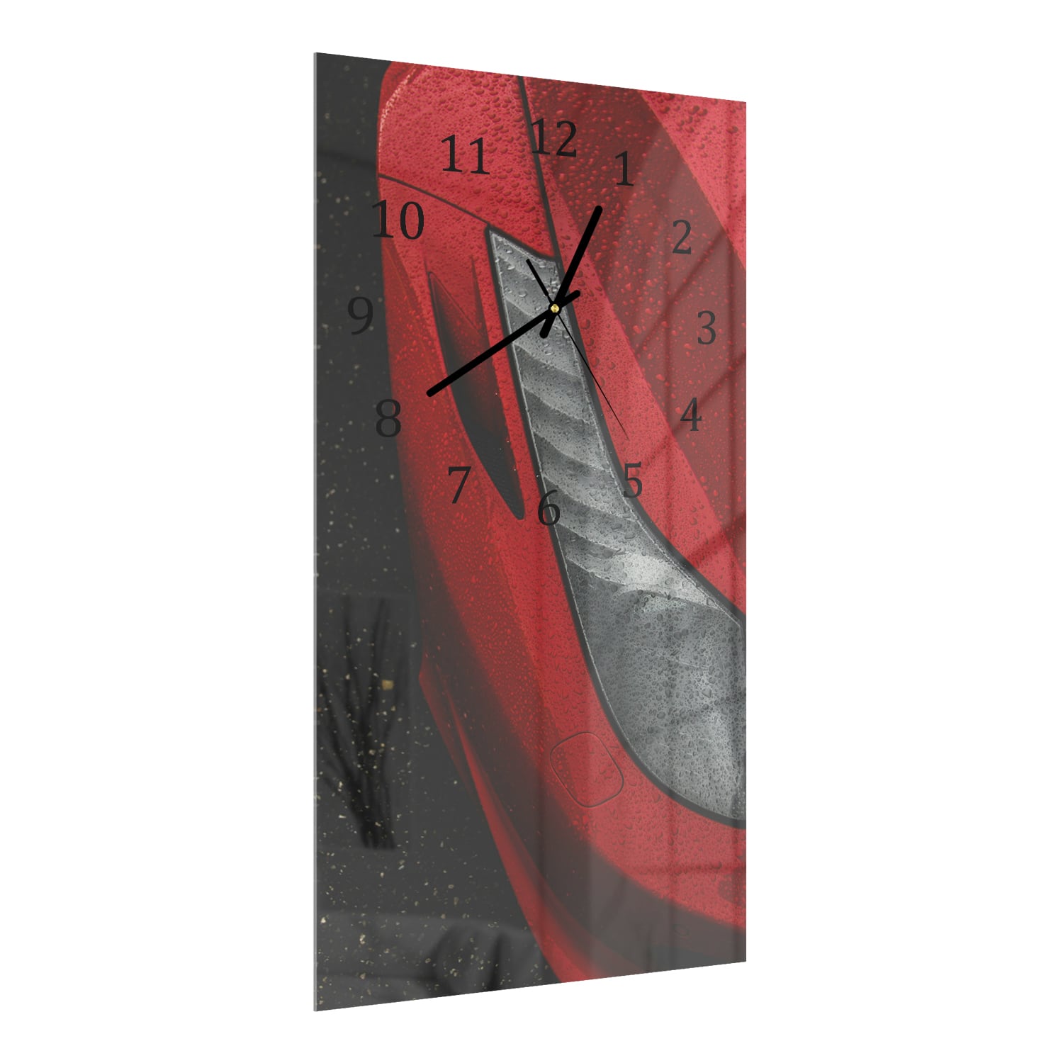 Wanduhr 30x60 - Ferrari-Scheinwerfer