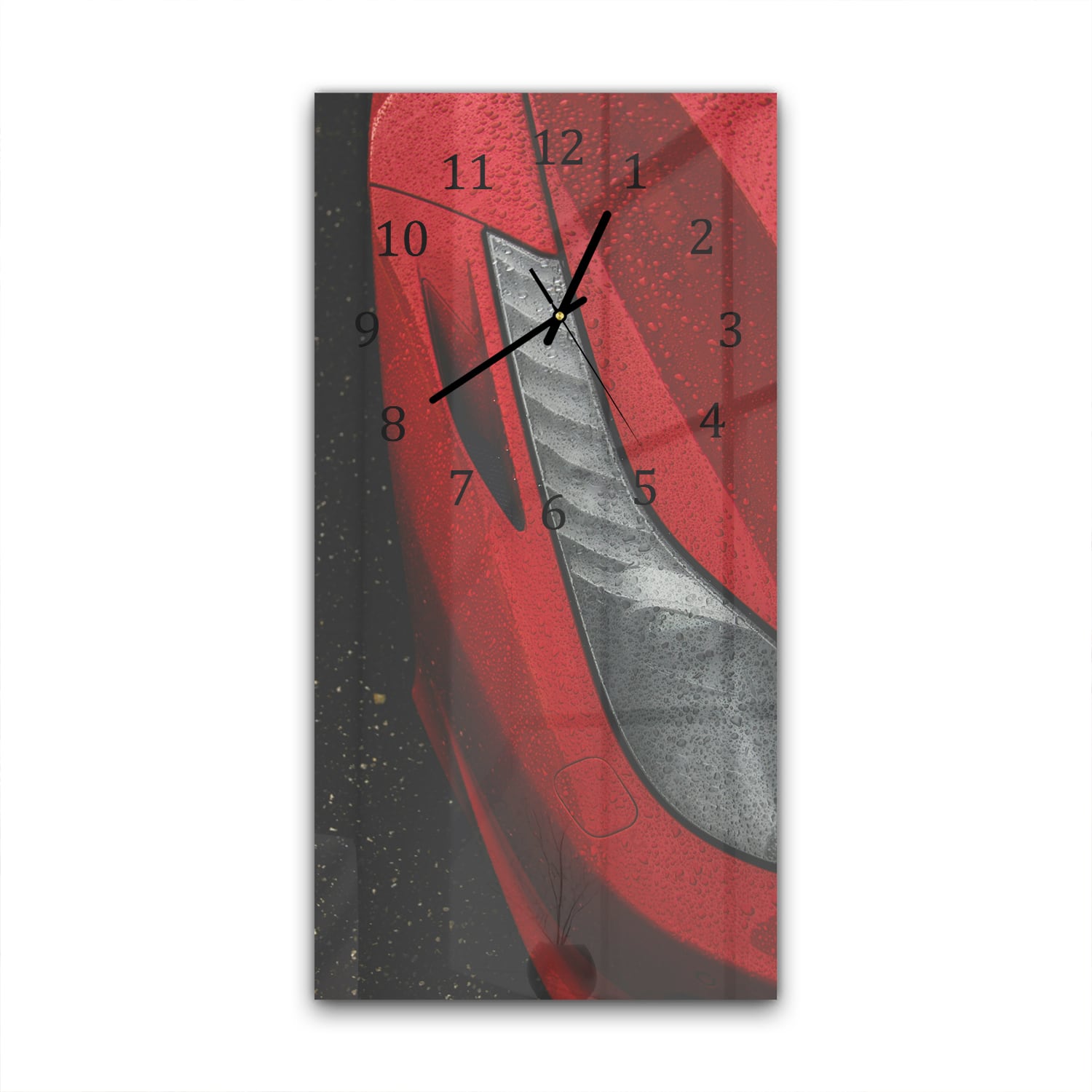 Wanduhr 30x60 - Ferrari-Scheinwerfer