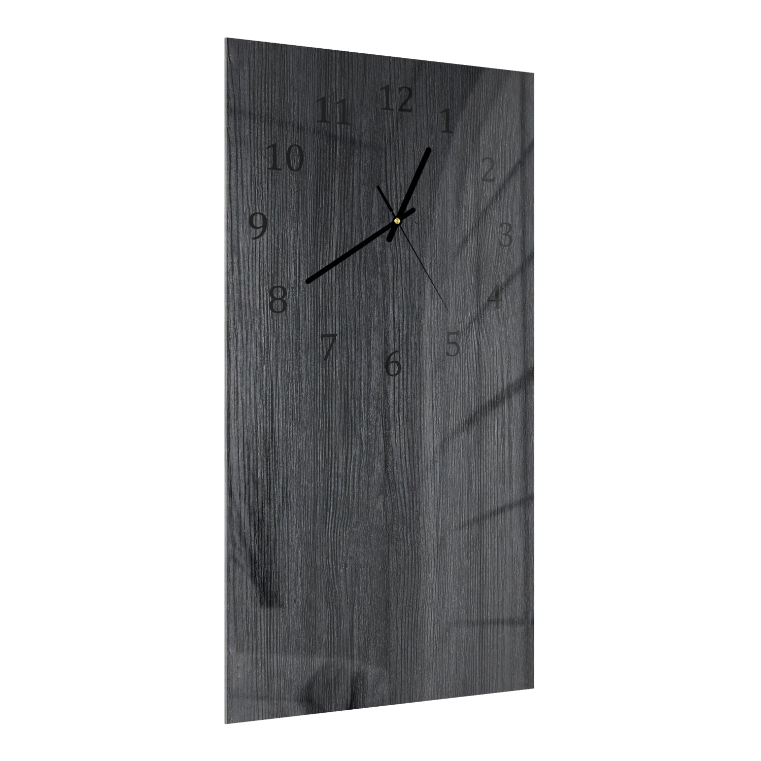 Wanduhr 30x60 - Dunkles Holz