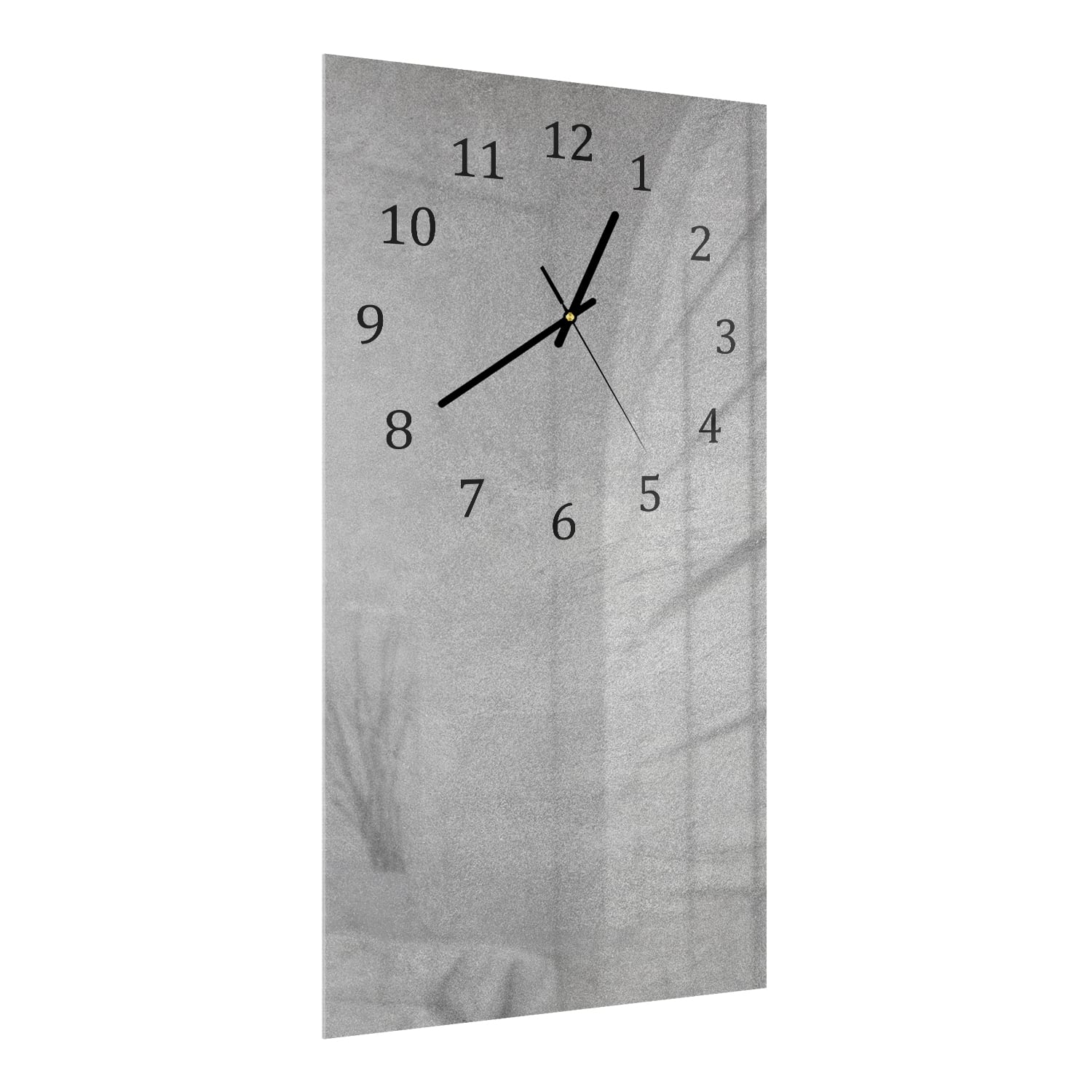 Wanduhr 30x60 - Graue Betonwand