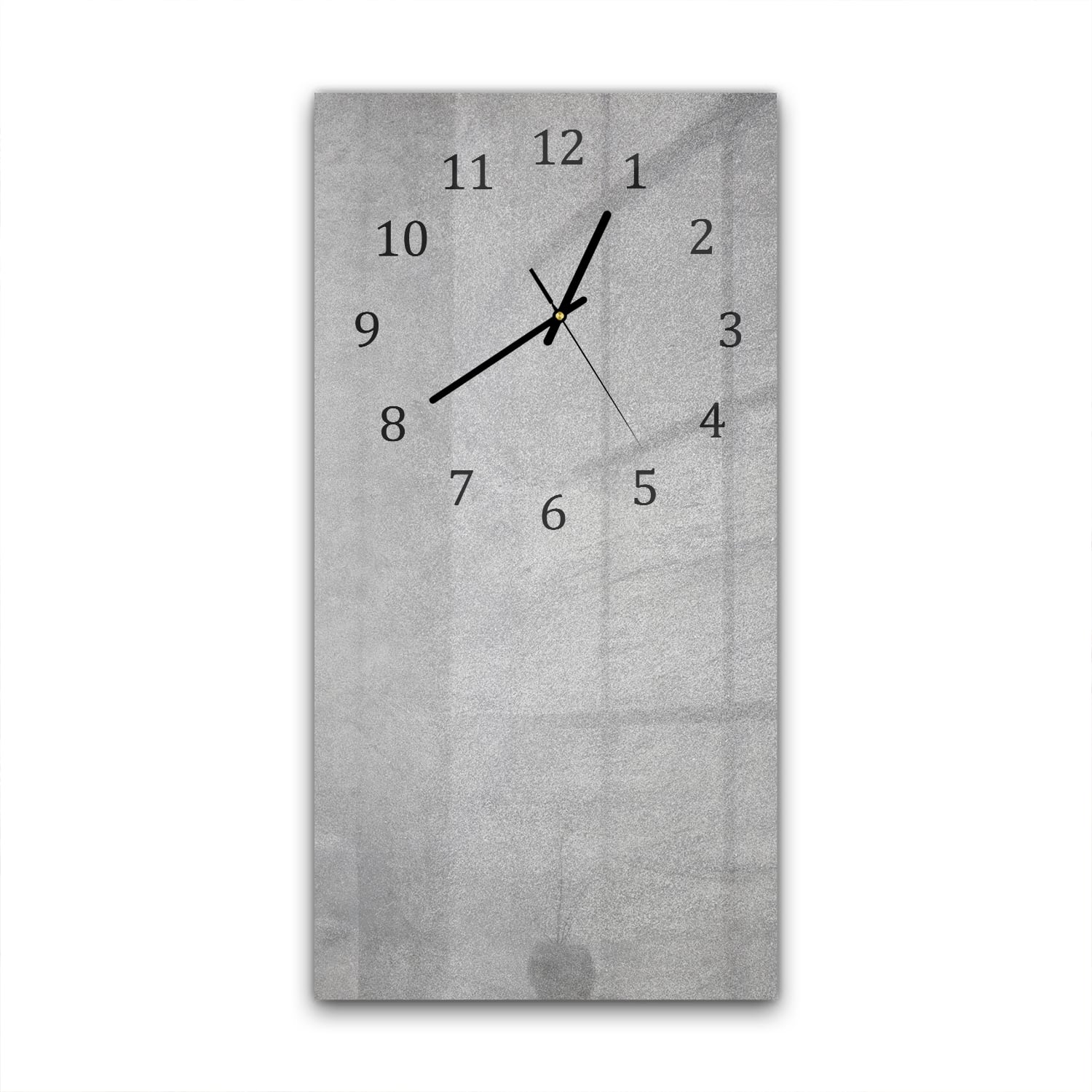 Wanduhr 30x60 - Graue Betonwand