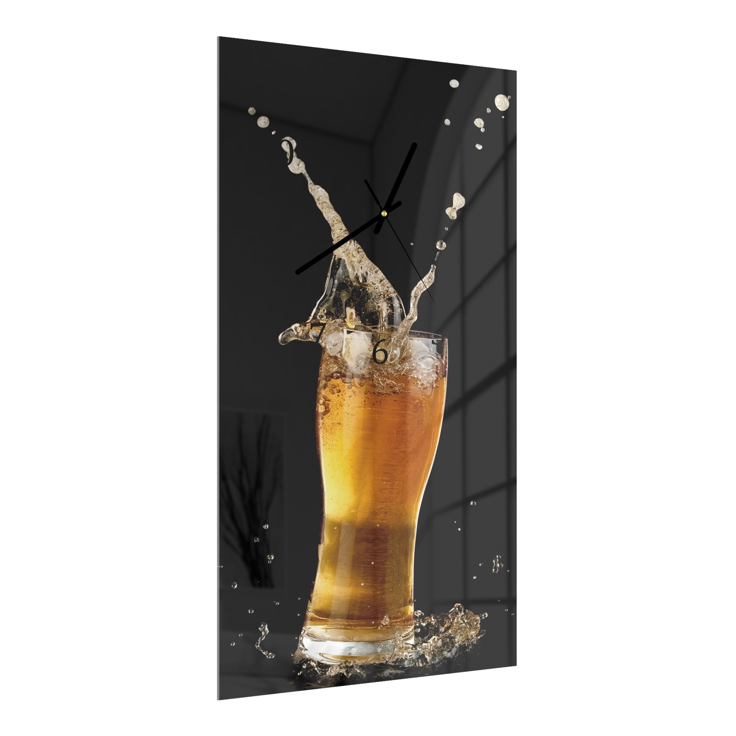 Wanduhr 30x60 - Bierspritzer