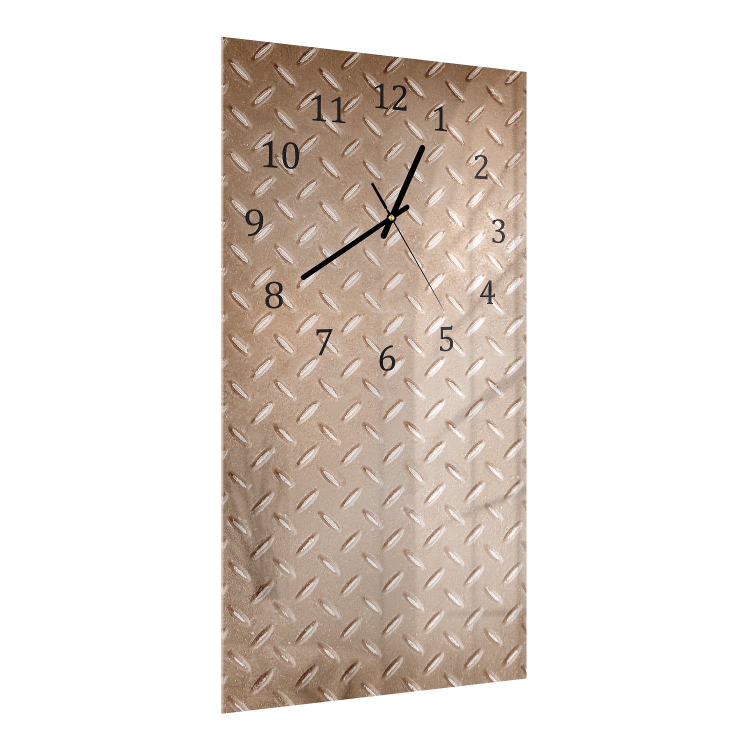 Wanduhr 30x60 - Rostige Riffelblech